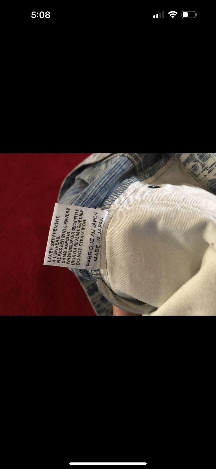 Dior CHRISTIAN DIOR OBLIQUE KASURI COTTON DENIM 30 Size US 30 / EU 46 - 7 Thumbnail