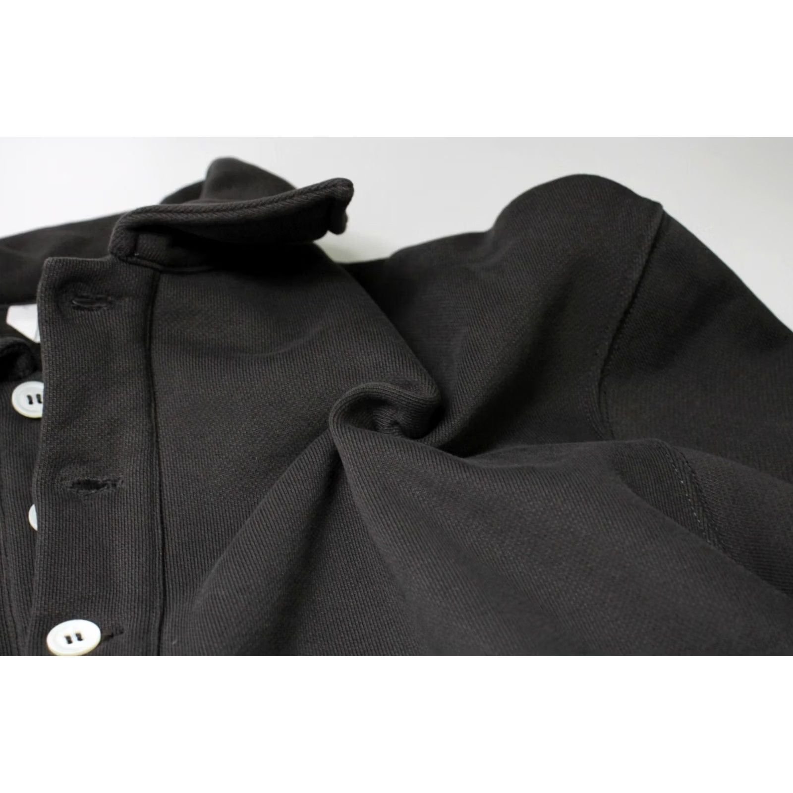 Arket ARKET Sweatshirt MEDIUM Dark Brown Polo Neck Half Button Pullover Men's Size US M / EU 48-50 / 2 - 6 Thumbnail