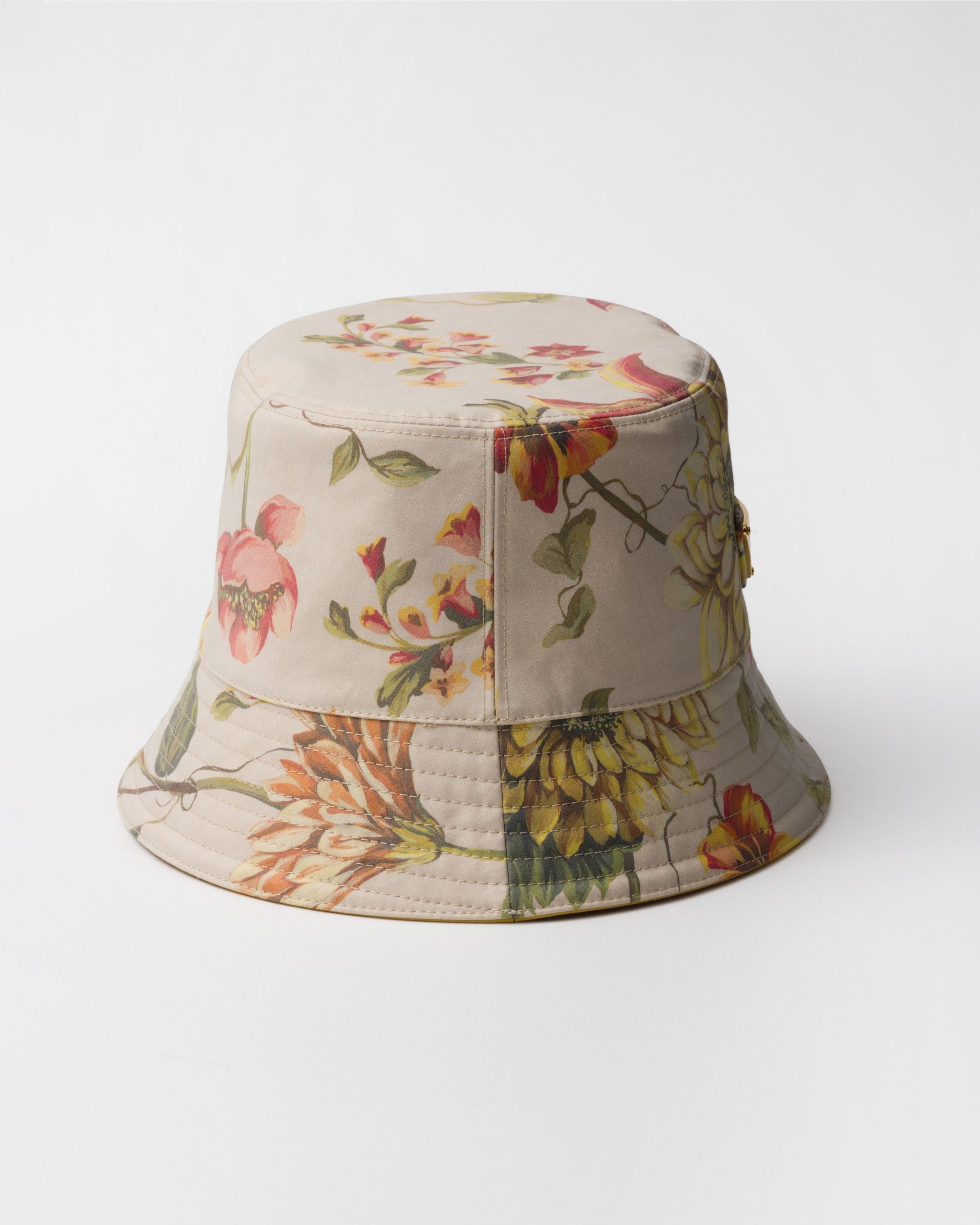 Prada o1la1rc1a0925 Size: OS / Reversible Cotton Bucket Hat / Cap Size ONE SIZE - 1 Thumbnail
