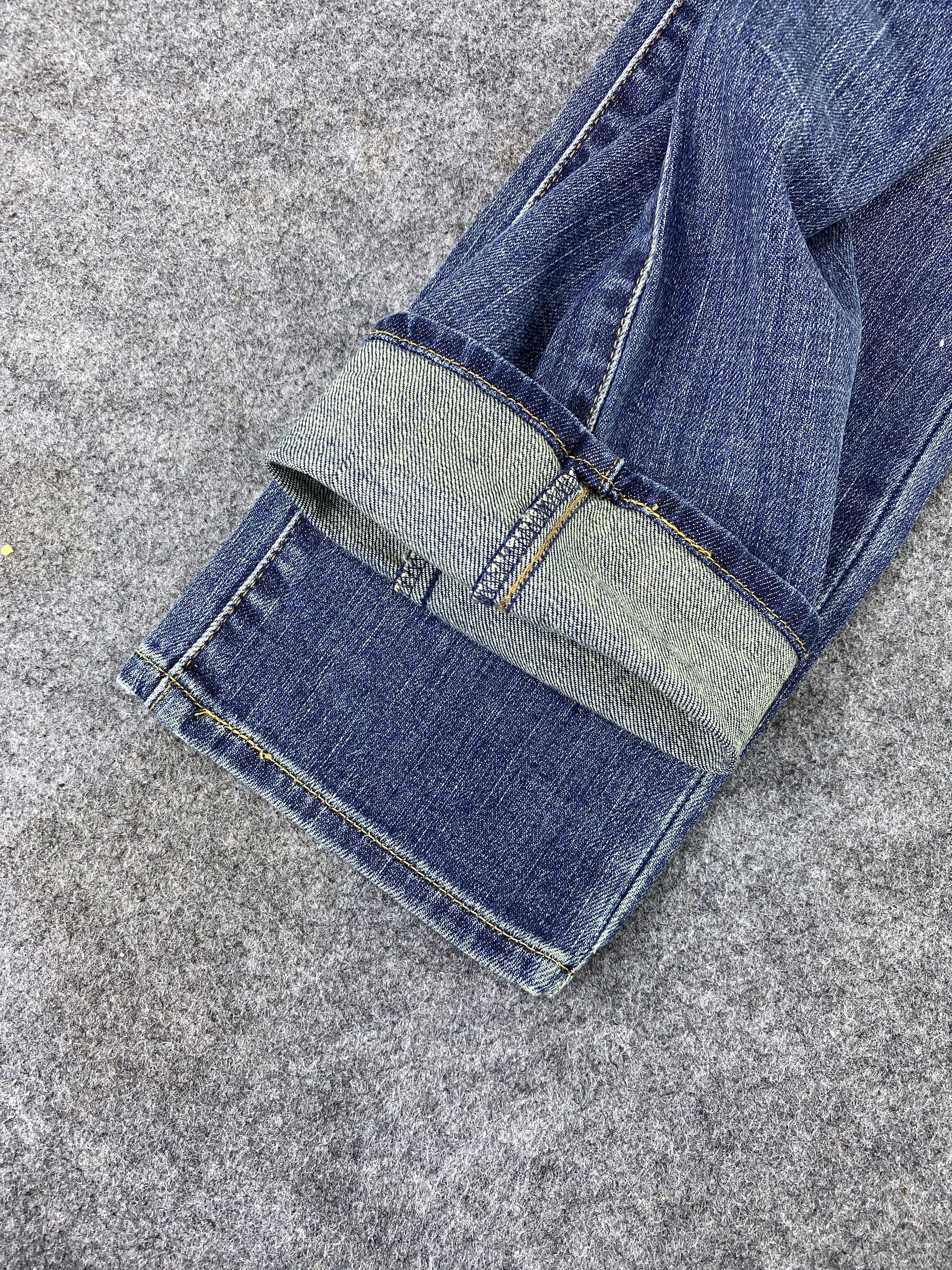Jean Levi's Straight Leg Blue Wash Jeans - J1107 Size 27" / US 4 / IT 40 - 18 Thumbnail