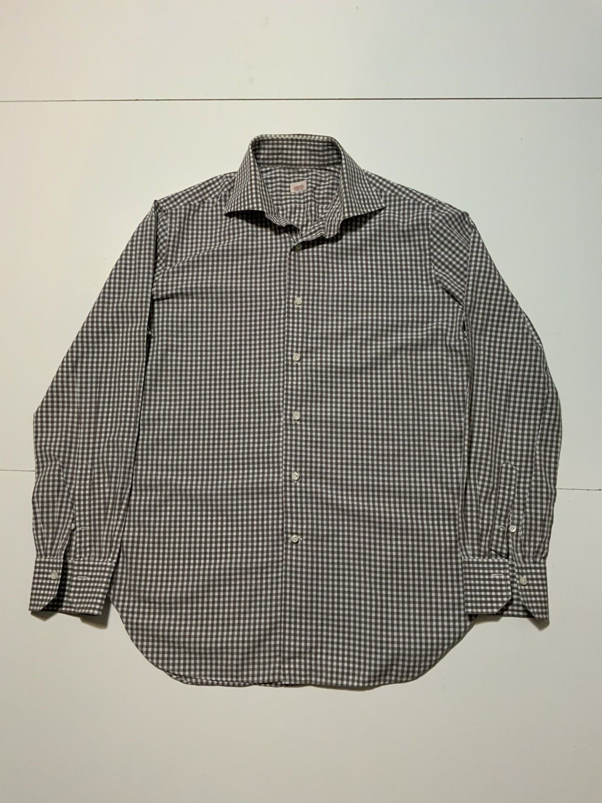 Other Alessandro Gherardi 100% Cotton Check Plaid Dress Shirt Size US S / EU 44-46 / 1 - 1 Thumbnail