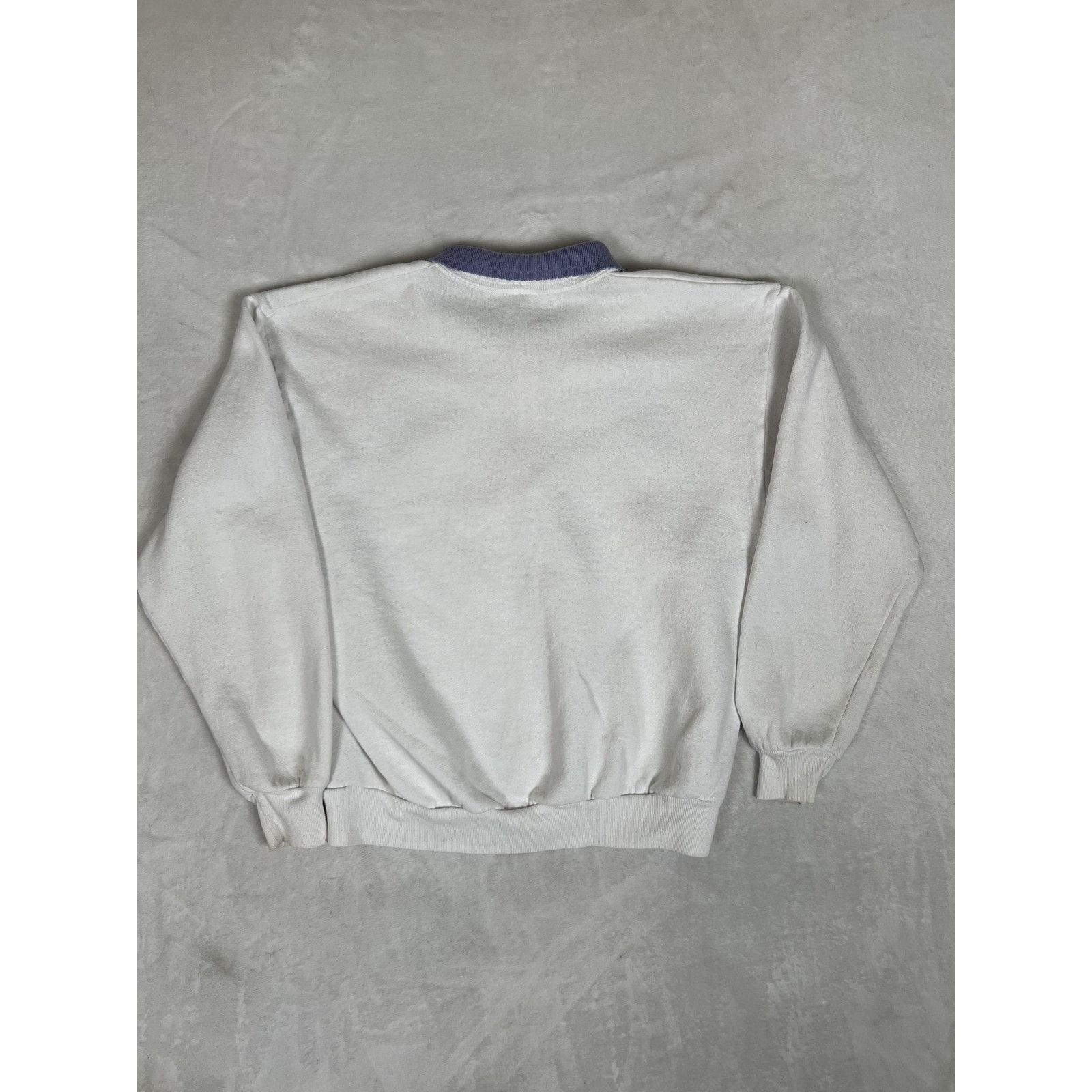 Vintage Vintage Morning Sun Sweatshirt Womens Large White Purple Flo Size L / US 10 / IT 46 - 9 Thumbnail