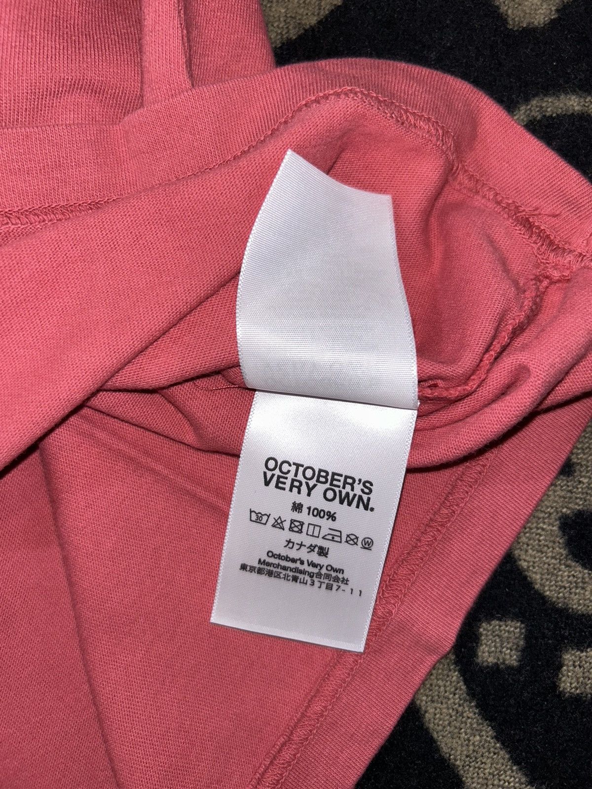 October's Very Own 2020 Red Garment dye Tshirt Size US L / EU 52-54 / 3 - 7 Thumbnail
