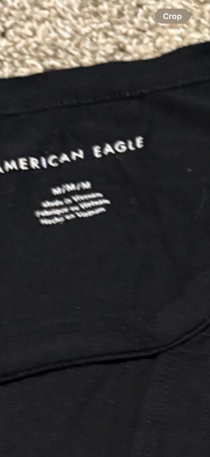 American Eagle Outfitters (American Eagle) Black Off The Shoulder Tank: Size Medium Size M / US 6-8 / IT 42-44 - 6 Thumbnail