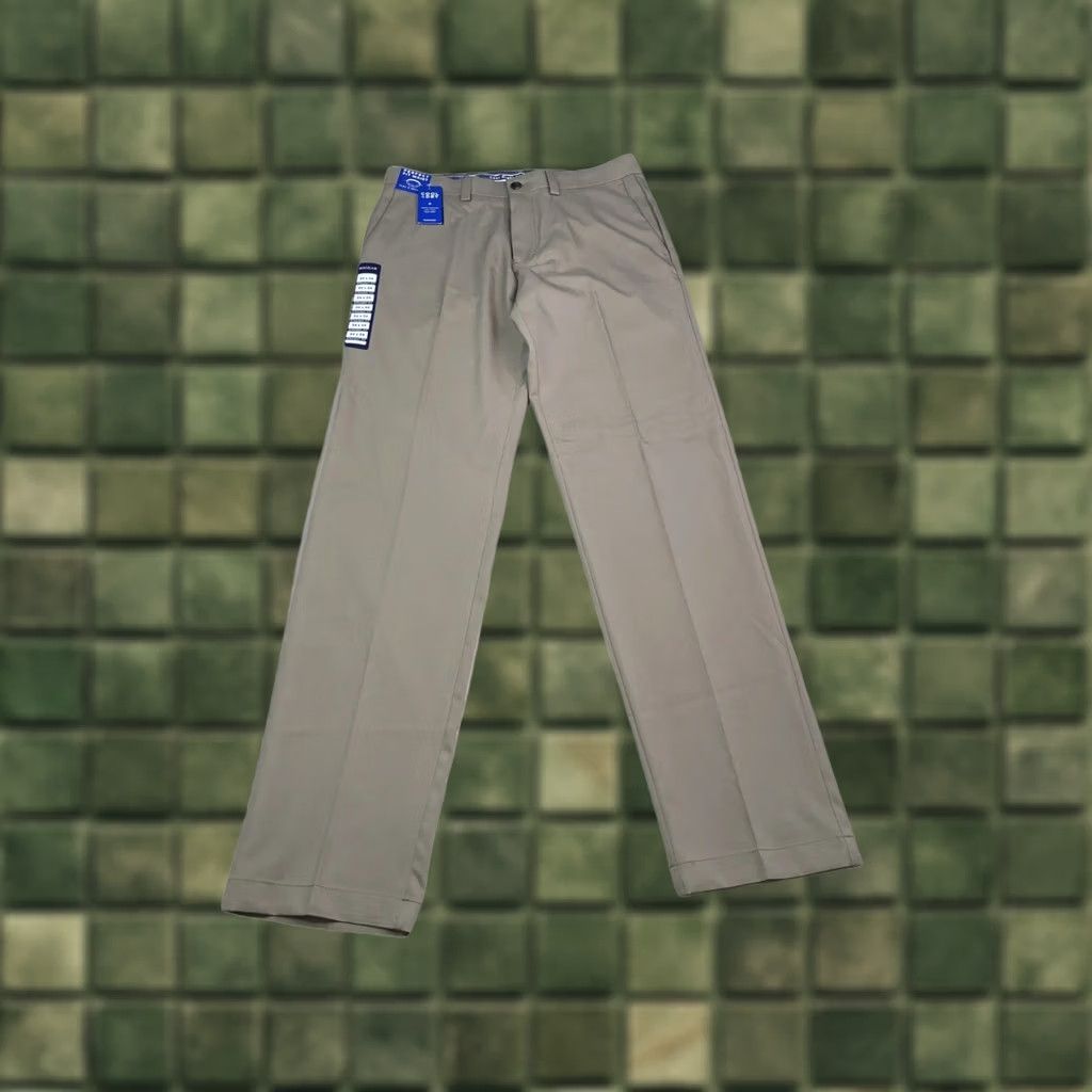 Haggar Haggar Pants Beige 34x34 Straight Leg Mens Khakis, Perfect Fit Waist, Regular, Cotton Blend, Pockets, 34 in Inseam, NWT-12728 Size US 34 / EU 50 - 1 Thumbnail