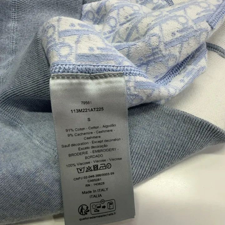 Dior Dior Dior Men's Zip Hooded Sweatshirt in Steel Blue 0079-2 Size US S / EU 44-46 / 1 - 3 Thumbnail