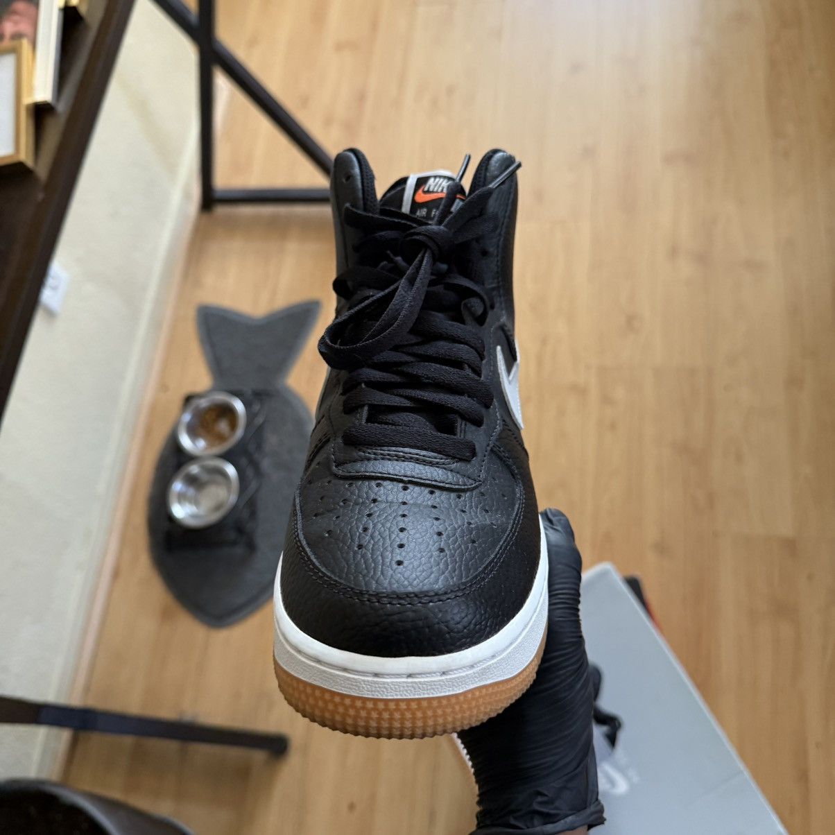 Nike 2019 Air Force 1 High '07 'Black Wolf Grey' Size US 7.5 / EU 40-41 - 14 Thumbnail