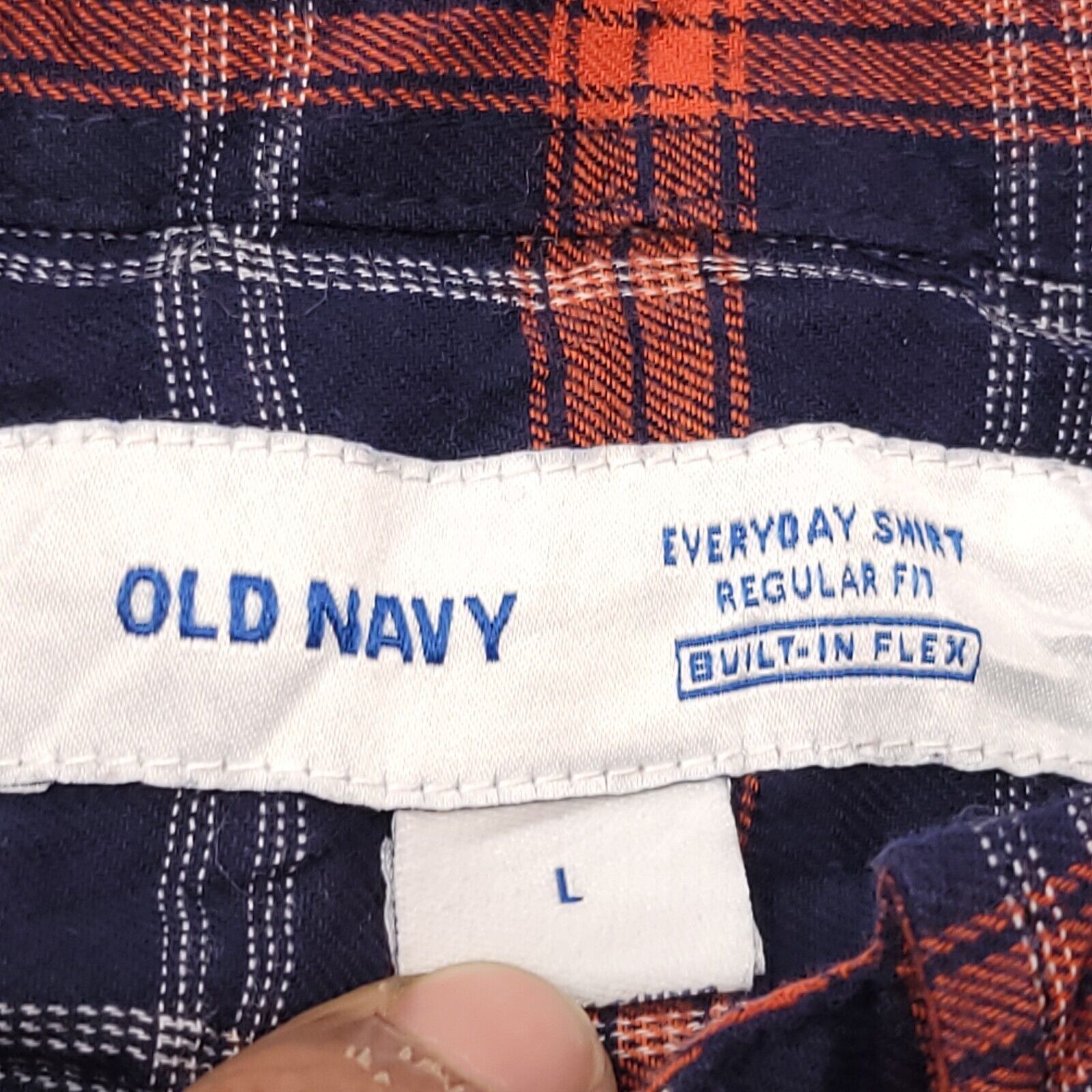 Old Navy Old Navy Tartan Flannel Shirt Mens Size Large L Blue Red Size US L / EU 52-54 / 3 - 3 Thumbnail