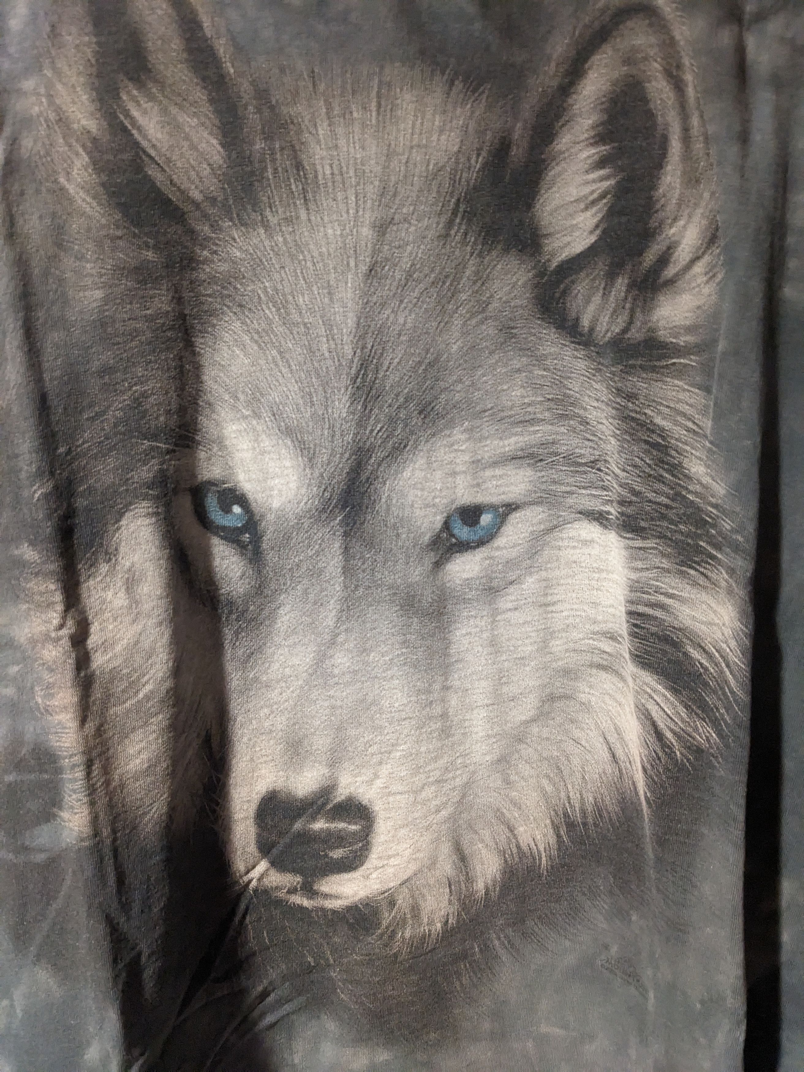 The Mountain × Vintage Vintage 2002 The Mountain Wolf Animal Long- Sleeve T-Shirt Size US XXL / EU 58 / 5 - 2 Thumbnail