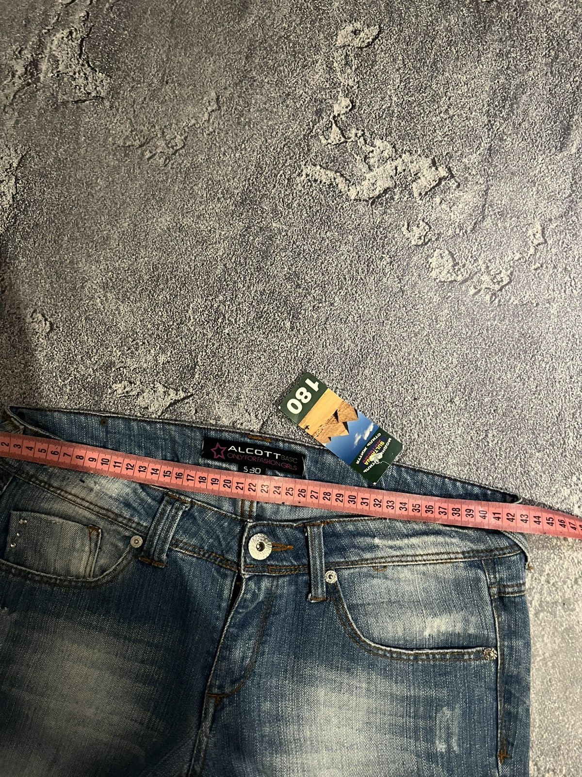 Japanese Brand Destroyed Archival Swag Slim Jean — Number Nine Style Size US 33 - 9 Thumbnail