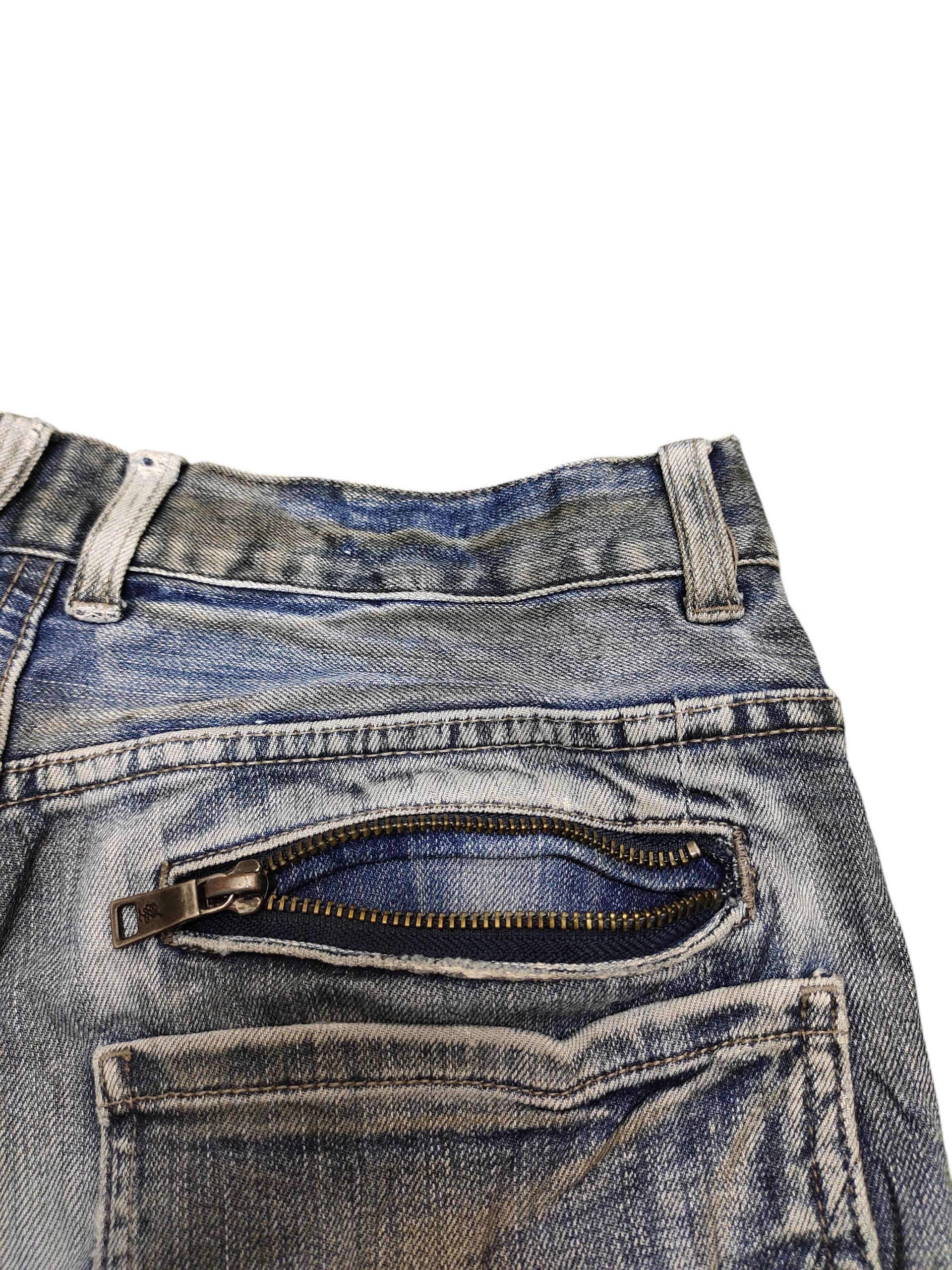 Schlussel Japanese Brand Schlussel Clawmark Distress Faded Jeans Size US 28 / EU 44 - 11 Thumbnail