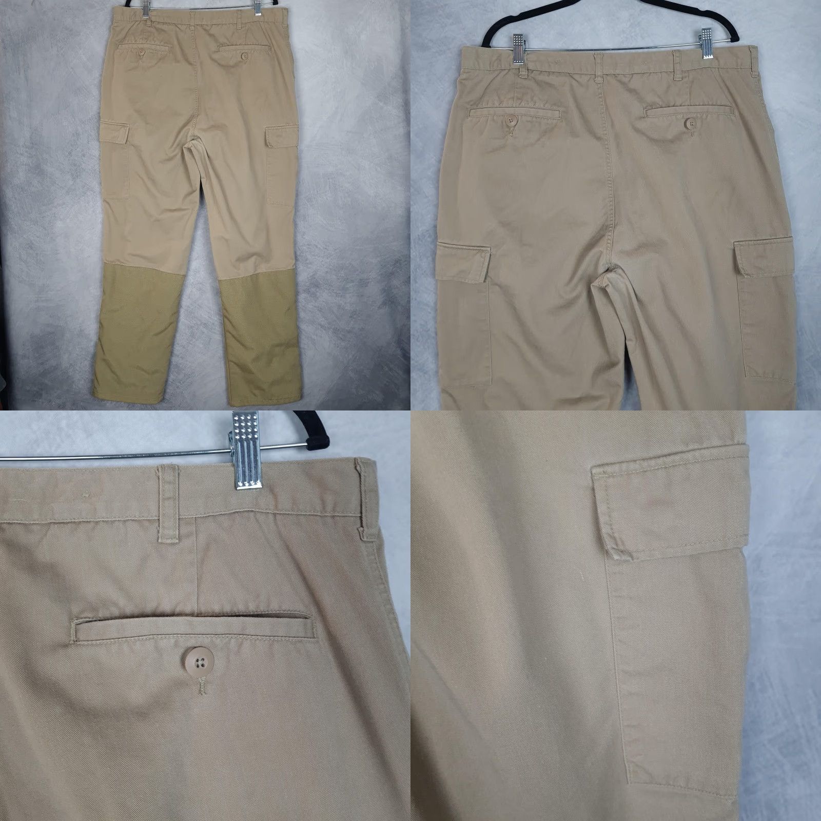 Vintage Cabela's Pants Mens 38 Beige Cargo Field Hunting Briar Brush Guard Upland Cotton Polyester Nylon Cargo Pockets Flat Front Zip Mens 38 Inseam 31 Beige Size US 38 / EU 54 - 10 Thumbnail