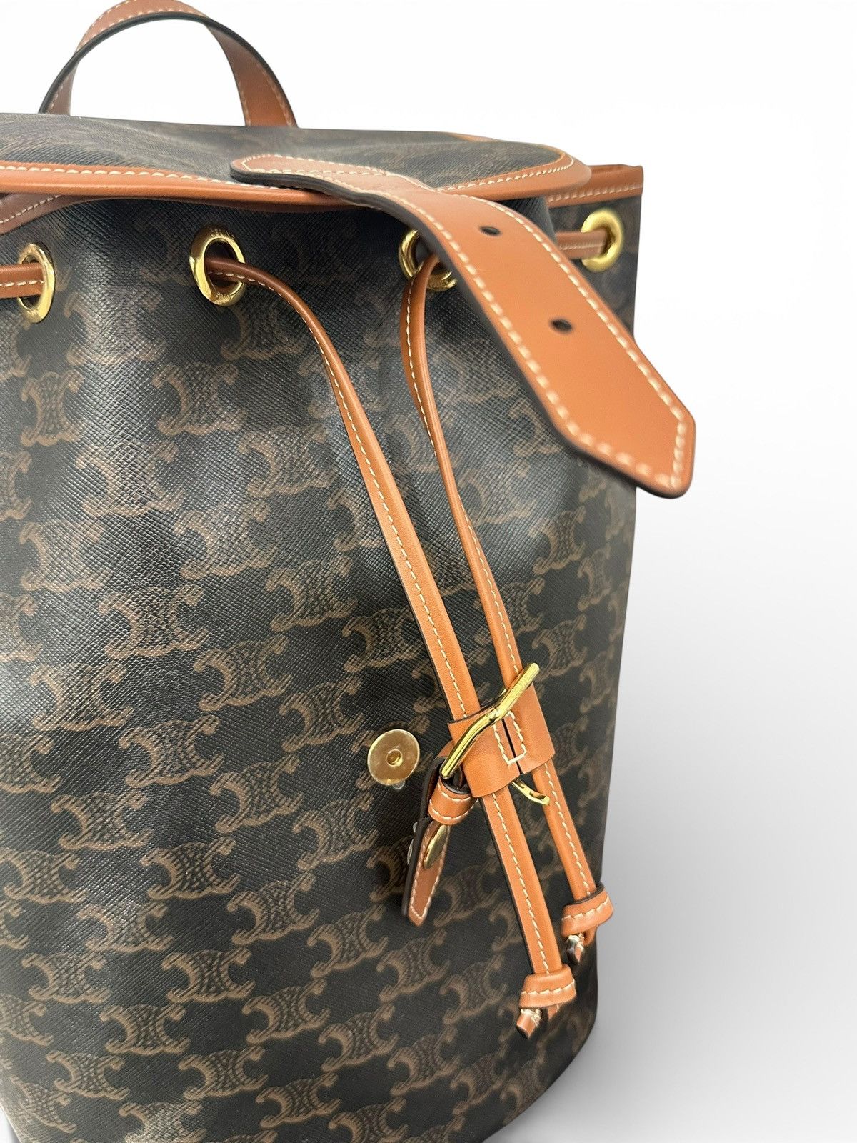 Celine Celine Backpack FOLCO in triomphe Canvas calfskin SIZE M Size ONE SIZE - 5 Thumbnail