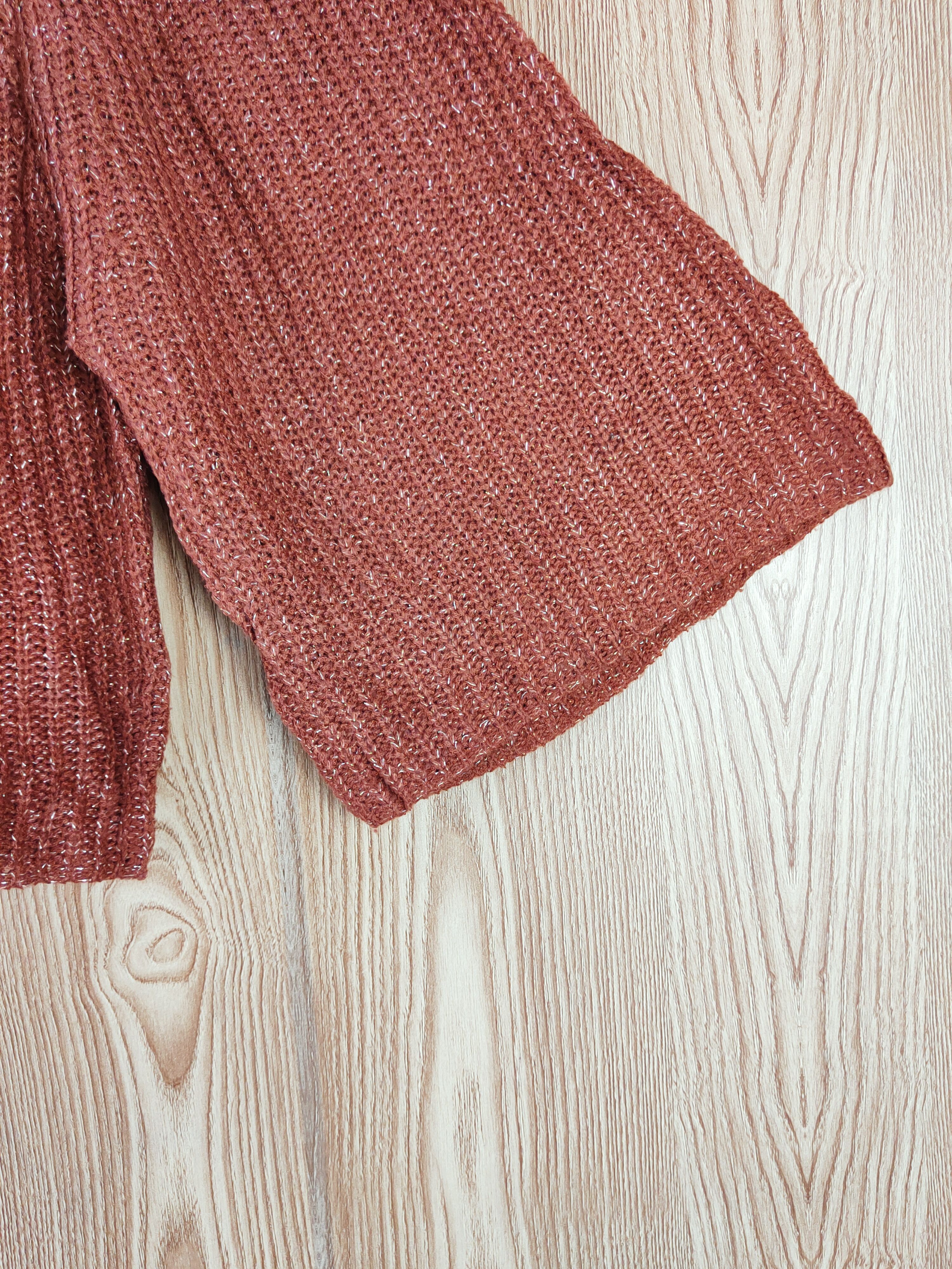 Japanese Brand × Vintage Healthy Karen Brown Knitwear Blouses #W552 Size L / US 10 / IT 46 - 6 Thumbnail