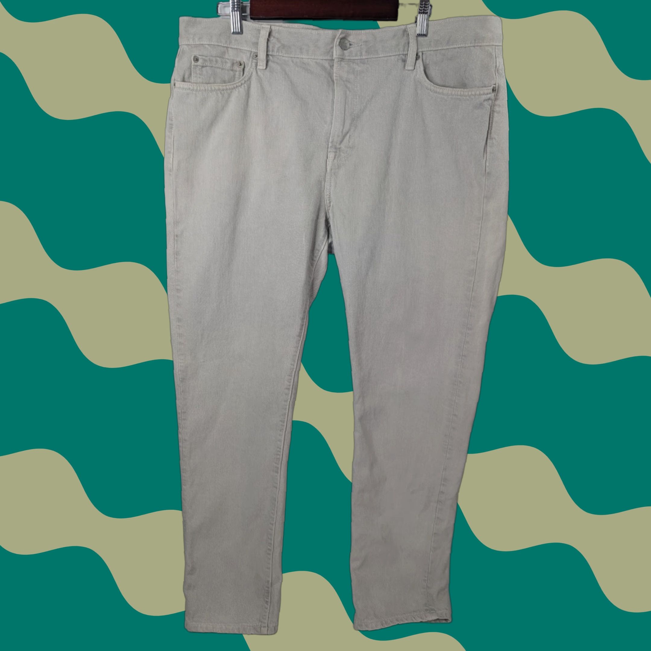 Outerknown VINTAGE Outerknown Jeans Adult 38x32 Light Gray S.E.A Drifter Tapered Fit Organic Cotton Size US 38 / EU 54 - 1 Thumbnail