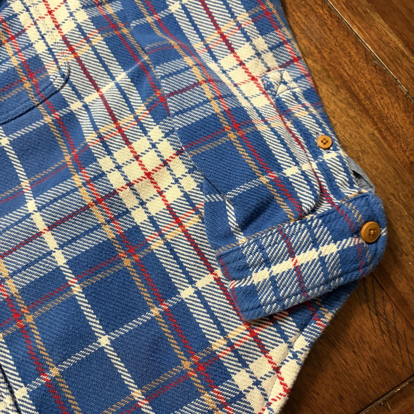 L.L. Bean L.L.Bean Shirt Womens L Flannel Lined Button Front Pockets Size L / US 10 / IT 46 - 4 Thumbnail
