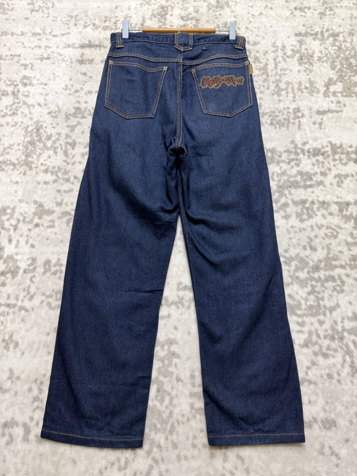 Japanese Brand × Kansai Yamamoto × Vintage Baggy KANSAI MAN Embroidery Back Logo Soft Denim Size US 28 / EU 44 - 1 Thumbnail