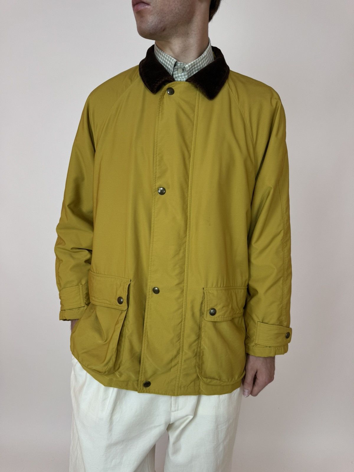 Herno Vintage Mens HERNO hunting Yellow Coat Jacket Heritage Size US L / EU 52-54 / 3 - 7 Thumbnail