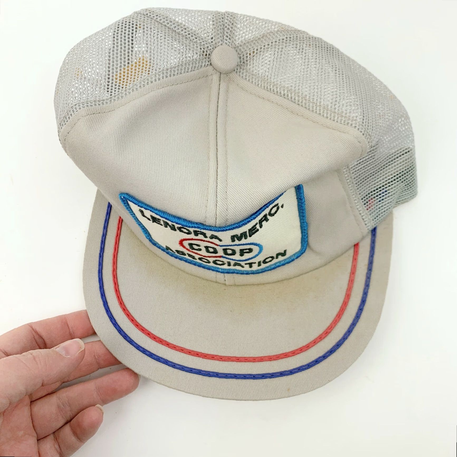 Vintage VINTAGE Lenora Merc. Coop Co-op Association Patch Snapback Trucker Hat Cap Gray One Size Men’s (1970s) Cap Size ONE SIZE - 3 Thumbnail