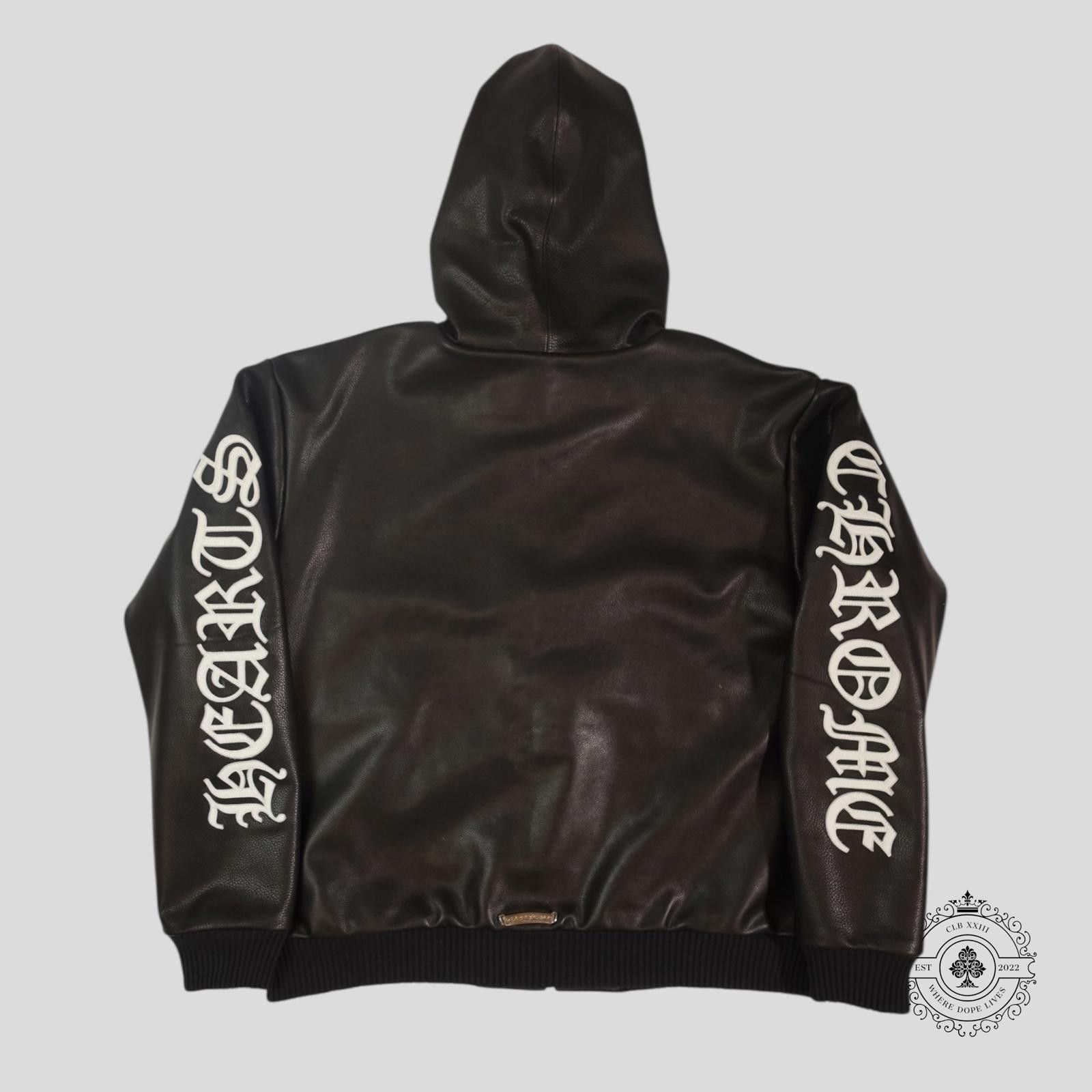 Chrome Hearts Chrome Hearts Leather Zip Up Hoodie in Black - XX-Large Size US XXL / EU 58 / 5 - 5 Thumbnail