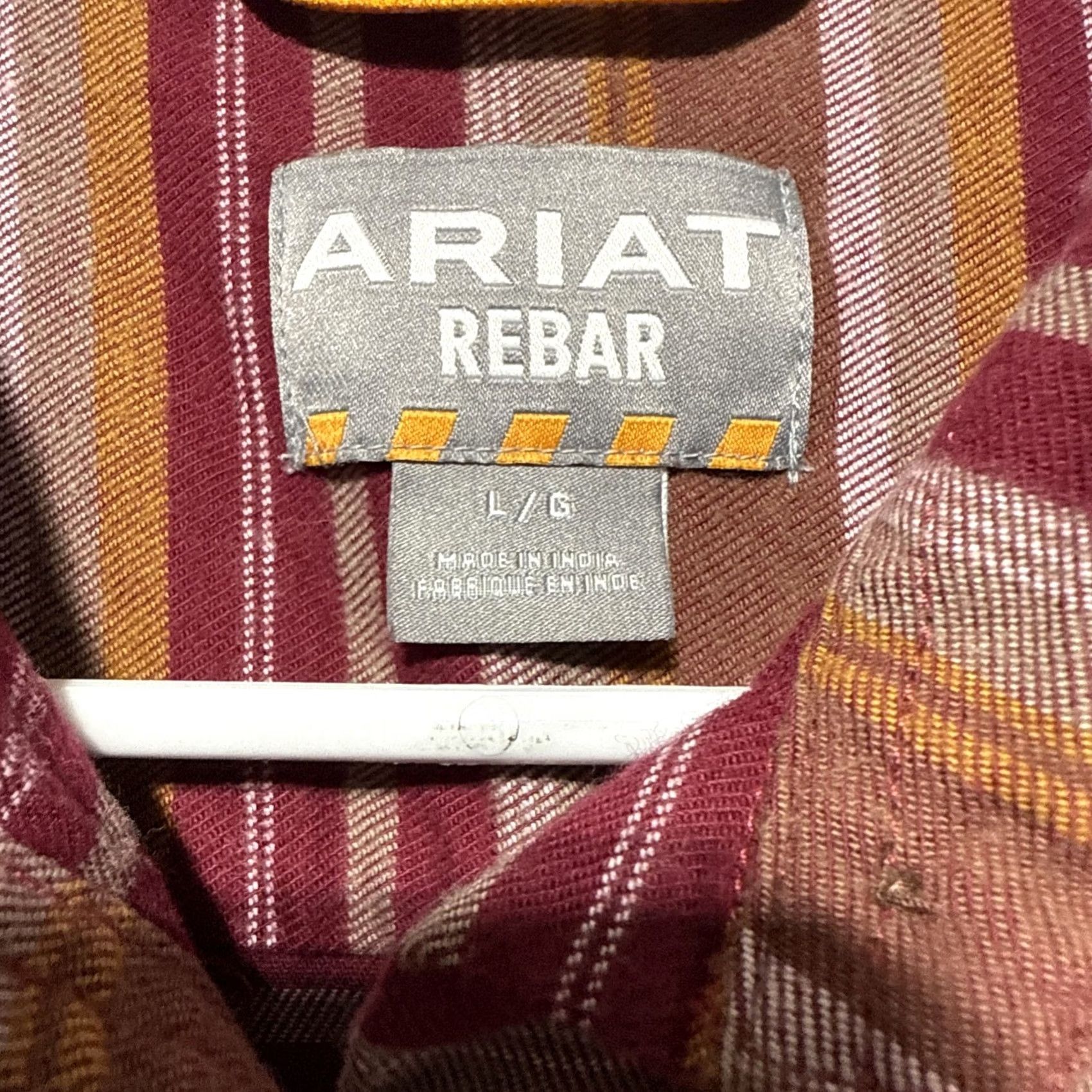 Ariat Ariat Rebar Flannel DuraStretch Work Shirt Women's Size L Multicolor Cotton Spandex Button-Up Casual Sleeve Knit Shirt Men? Size L / US 10 / IT 46 - 5 Thumbnail