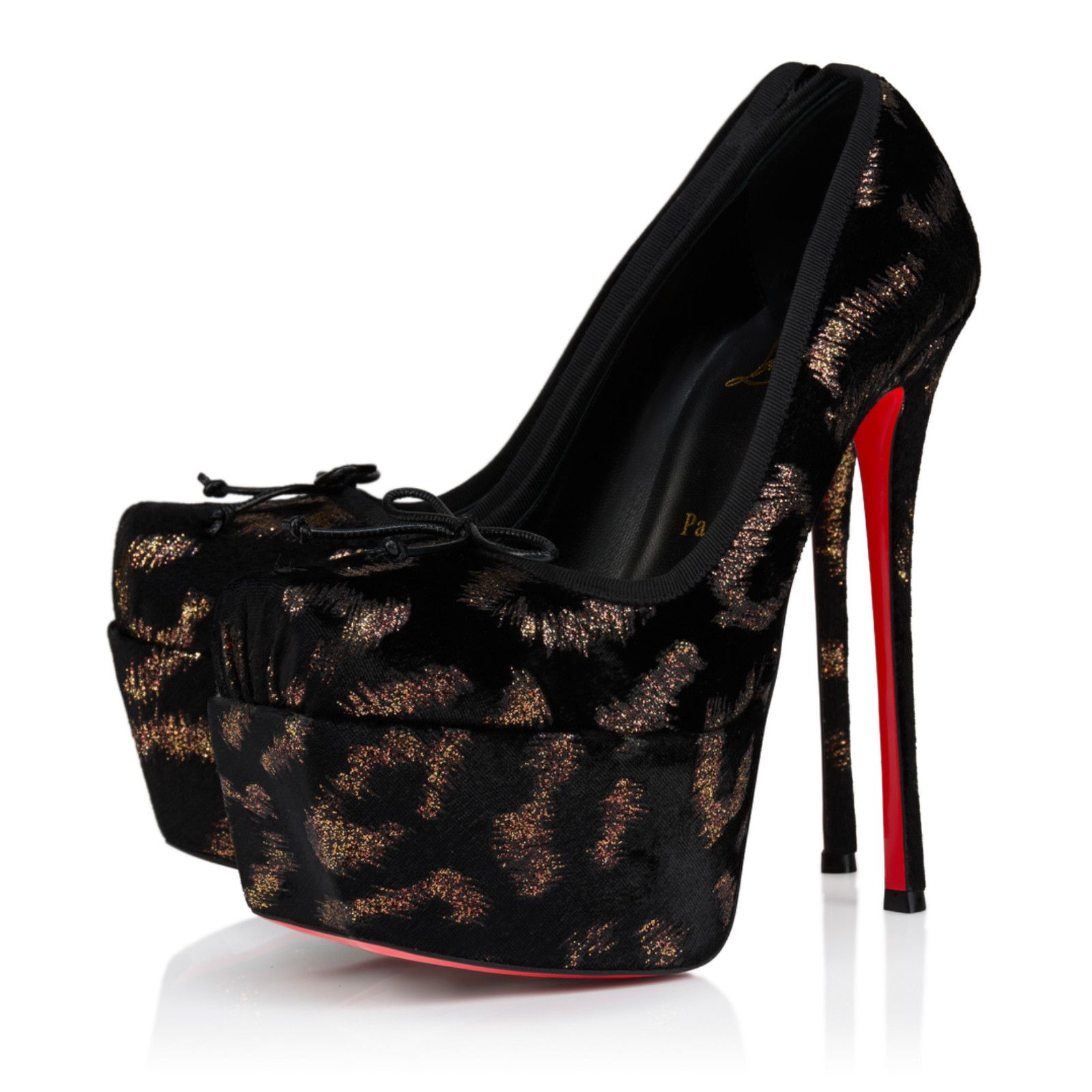 Christian Louboutin Christian Louboutin Cassia Nodo Alta 160 Black Pump 37 Size US 7 / IT 37 - 3 Thumbnail