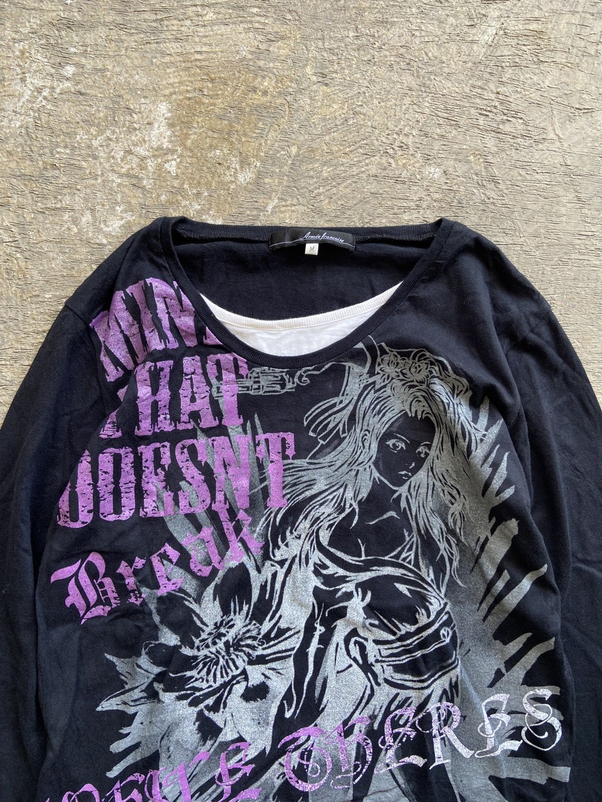 Hysteric Glamour 2000s Armee Francaise - Vkei Style Poem Long Slevee T-Shirt Size US M / EU 48-50 / 2 - 3 Thumbnail