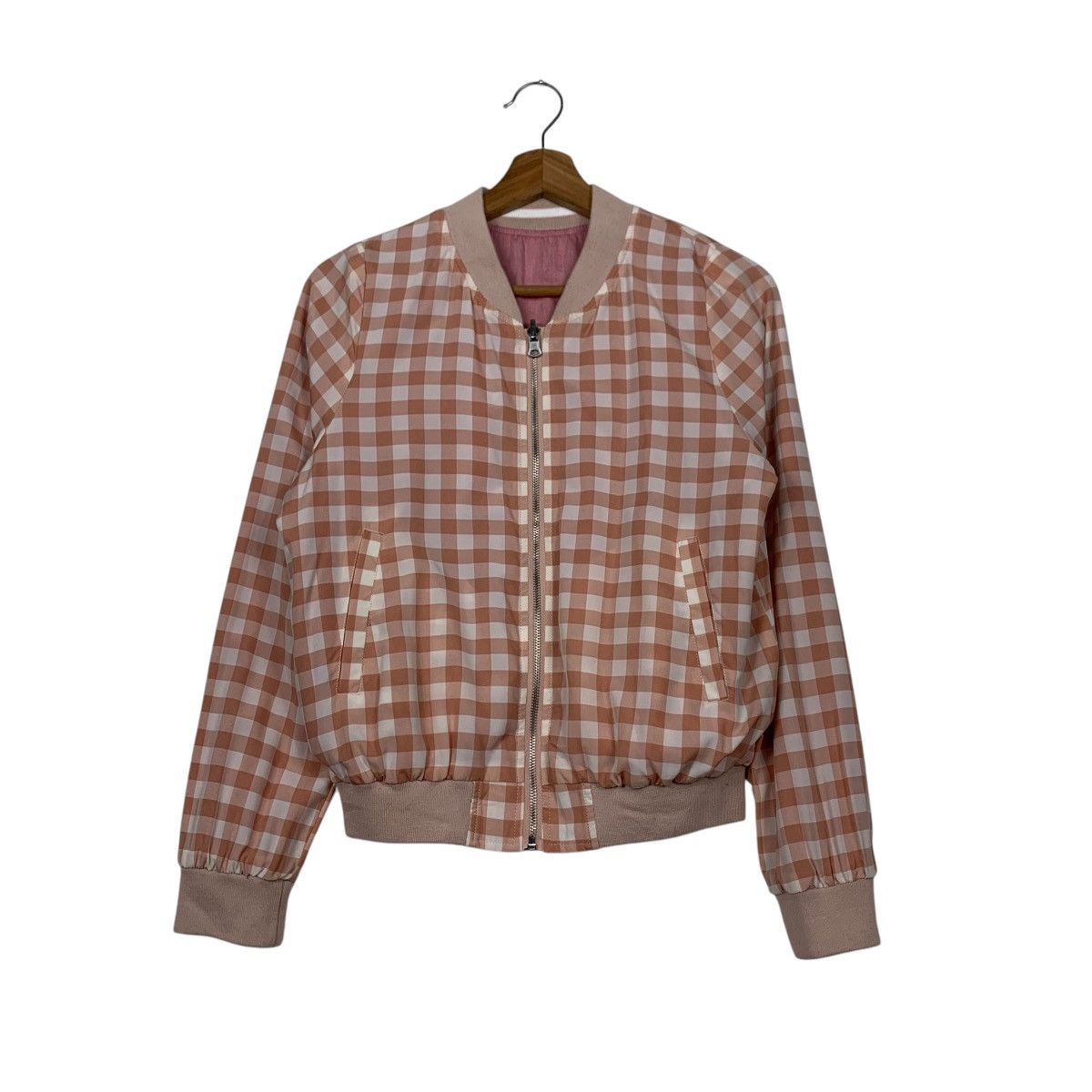 Japanese Brand EMSEXCITE Women’s Reversible Bomber Jacket #2276-C101 Size M / US 6-8 / IT 42-44 - 14 Thumbnail