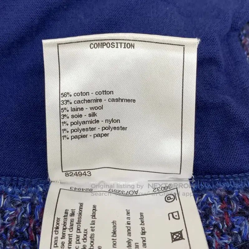 Chanel Blue Cotton Women's Shorts .