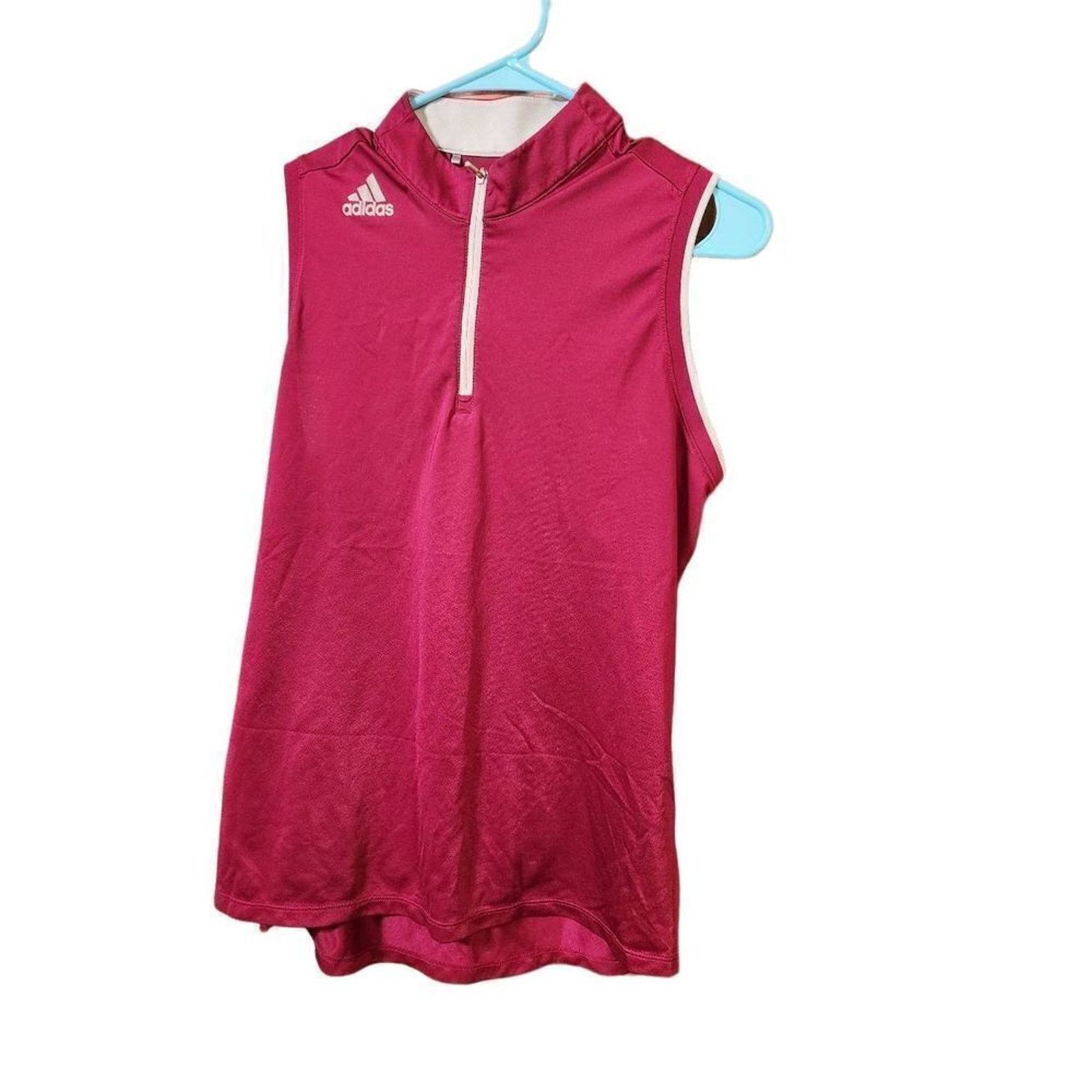 Adidas Womens Large red adidas tank Size L / US 10 / IT 46 - 3 Thumbnail
