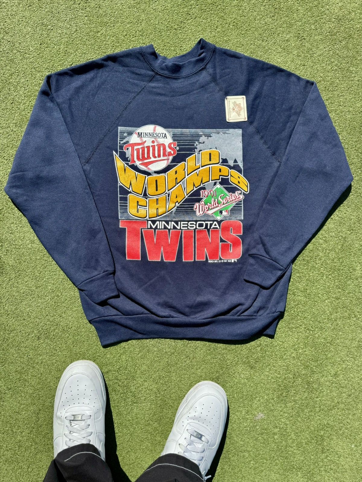 Tultex × Vintage 1991 Minnesota Twins World Series Champions Sweatshirt Size US L / EU 52-54 / 3 - 1 Thumbnail