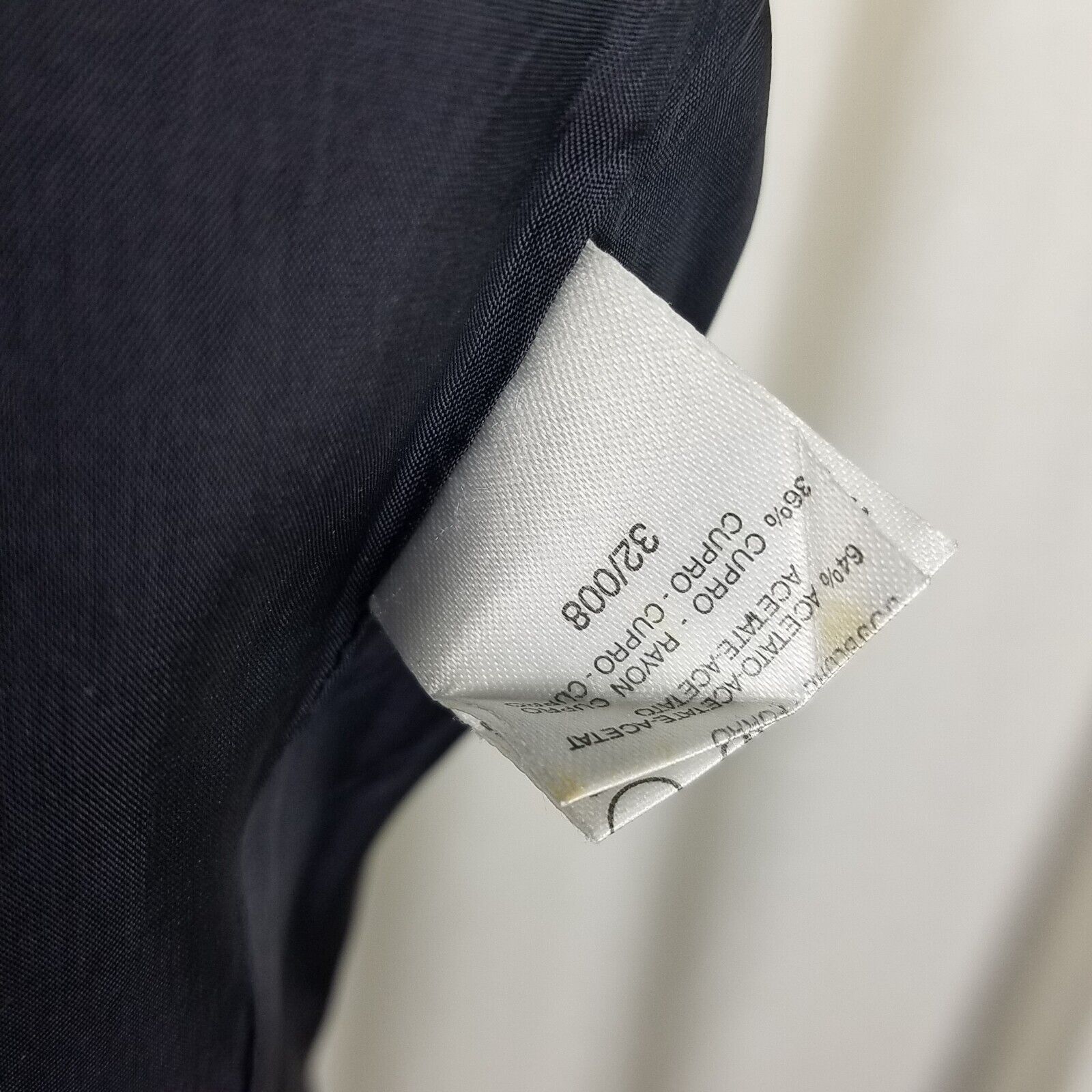 Marella Marella Worsted Wool Navy Collarless Jacket Blazer Crest 8 Size M / US 6-8 / IT 42-44 - 11 Thumbnail