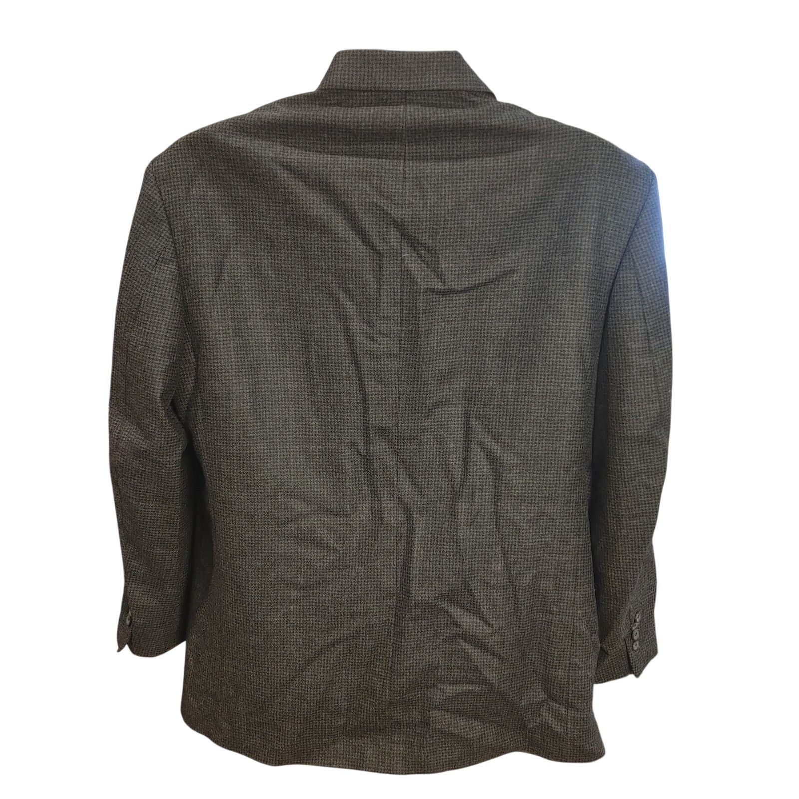 Oscar De La Renta Oscar De La Renta Men's 42R Dark Gray 3 Bttn Blazer Jacket Size 42R - 2 Thumbnail