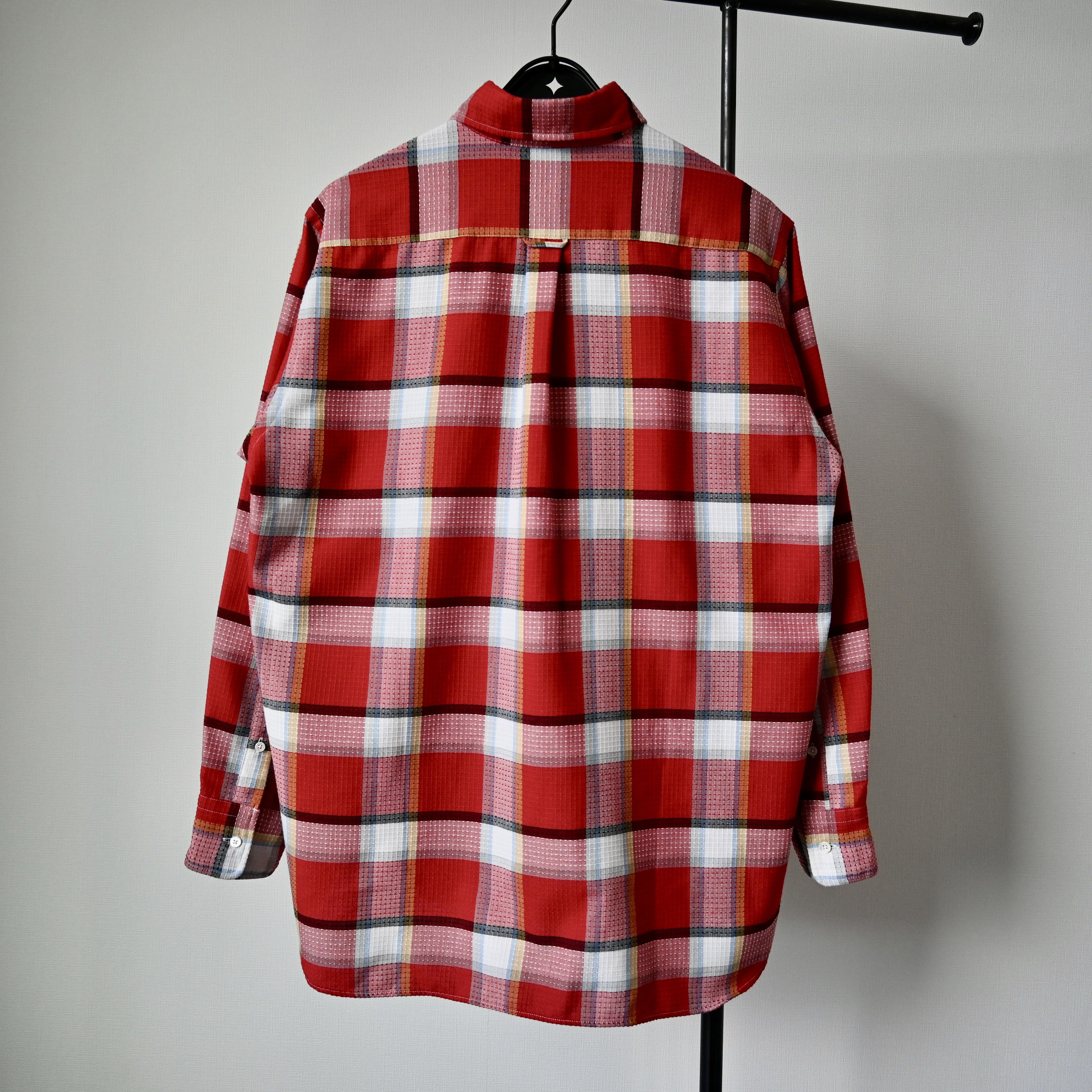 Beams Plus BEAMS Plus dobby woven BD shirt, red plaid, made in Japan Size US S / EU 44-46 / 1 - 2 Thumbnail