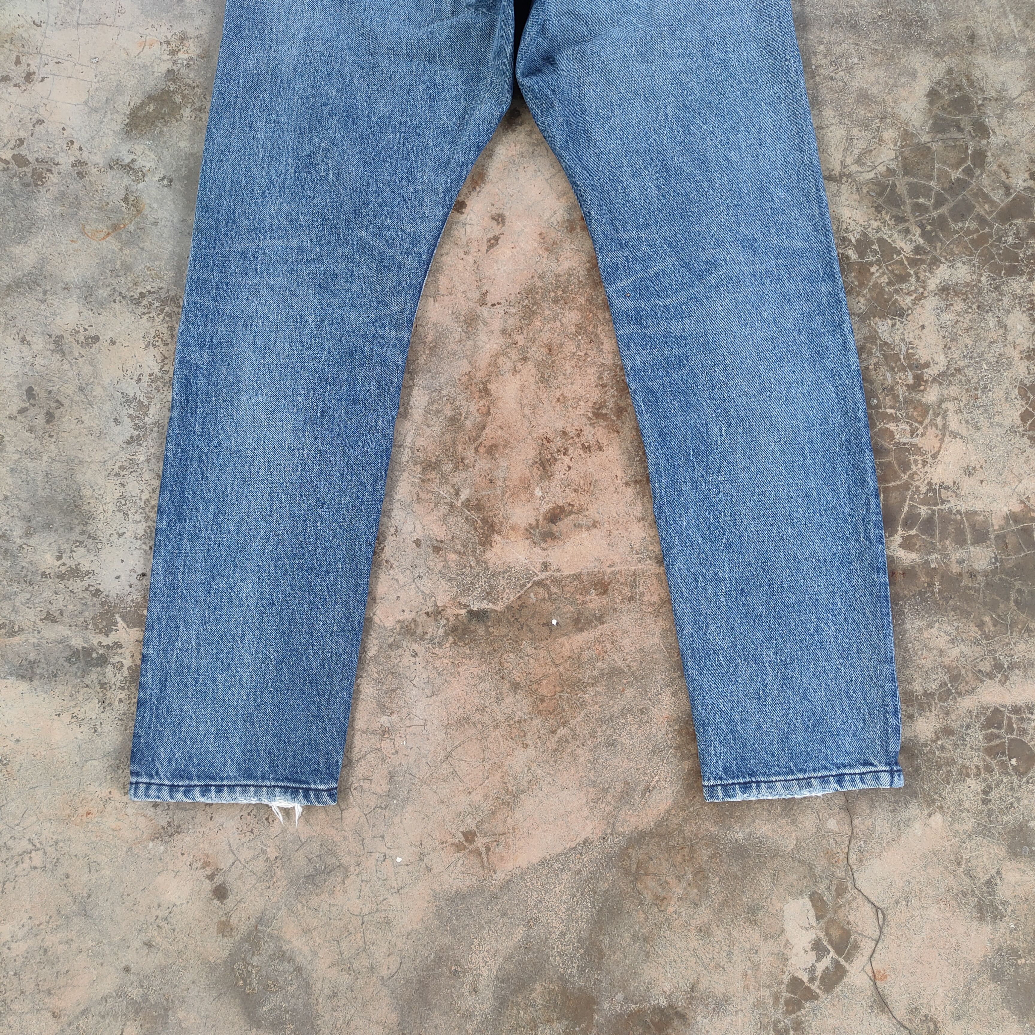 BEAUTY&YOUTH × Vintage VINTAGE JAPANESE SKINNY FADED DISTRESSED JEAN DENIM PANTS Size US 32 / EU 48 - 10 Thumbnail