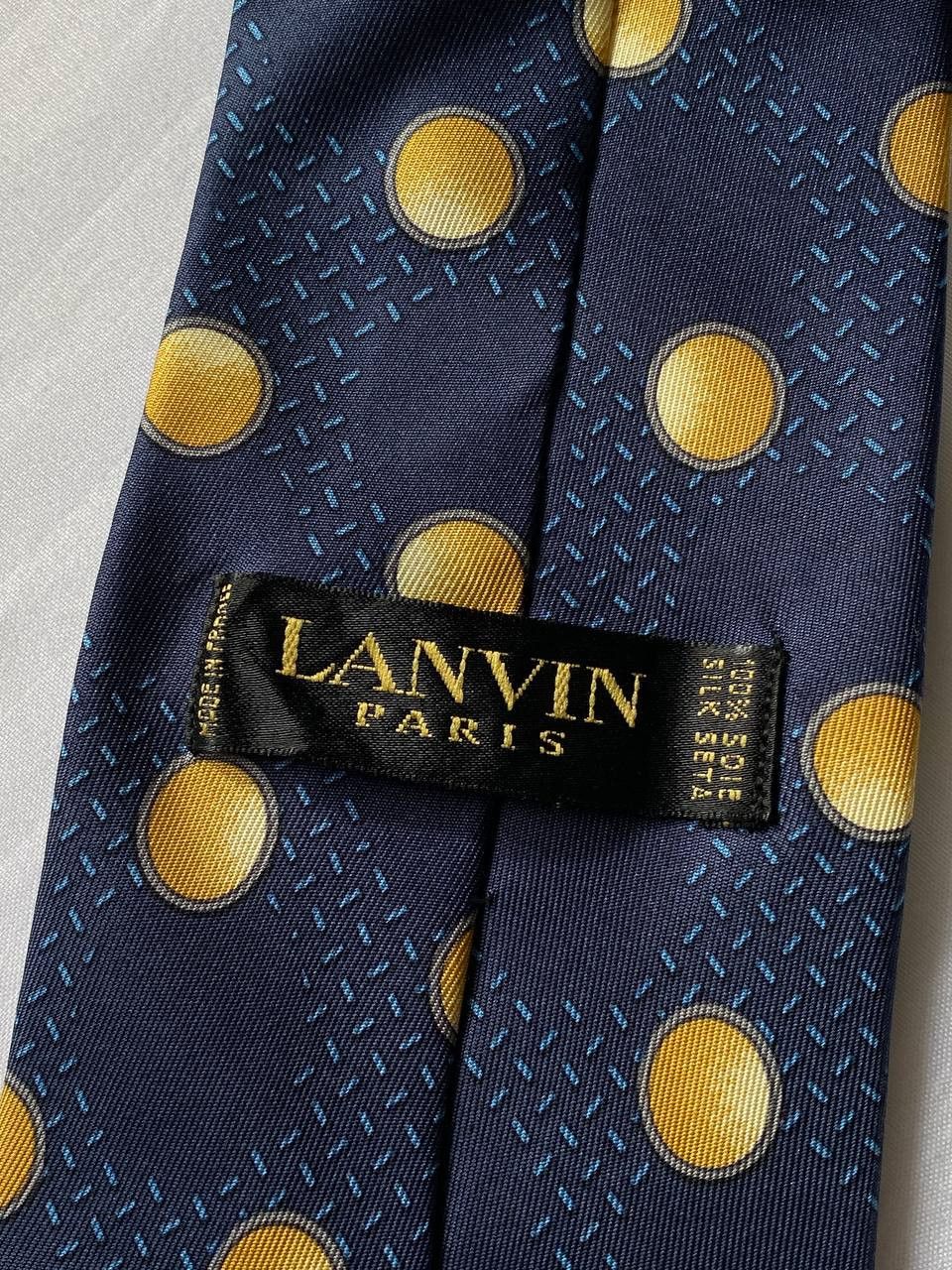 Lanvin × Vintage Vintage Lanvin Paris Polkadot Silk Tie Size ONE SIZE - 4 Thumbnail