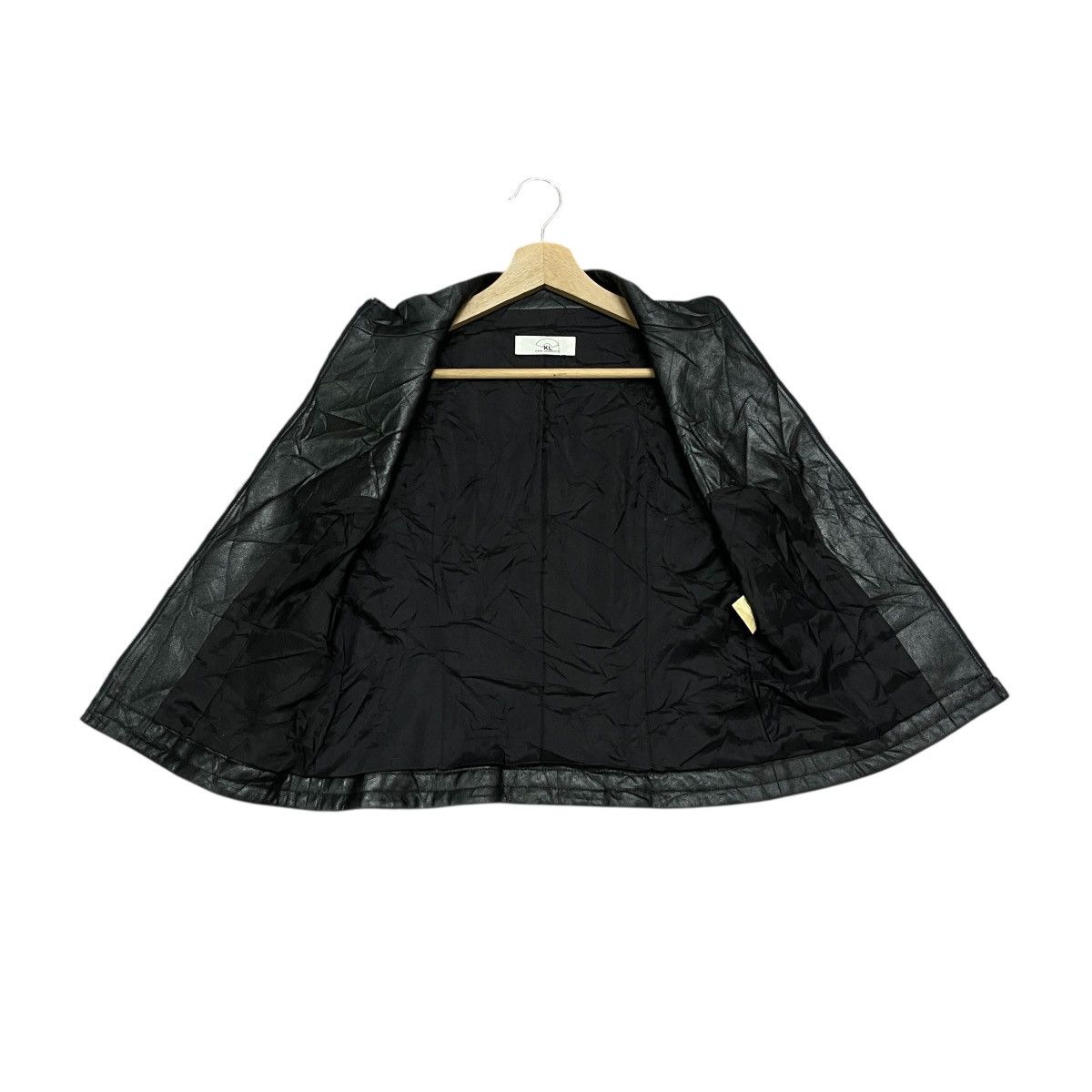 Karl Lagerfeld Vintage Karl Lagerfeld Faux Leather Biker Moto Vest Jacket Size US XS / EU 42 / 0 - 7 Thumbnail