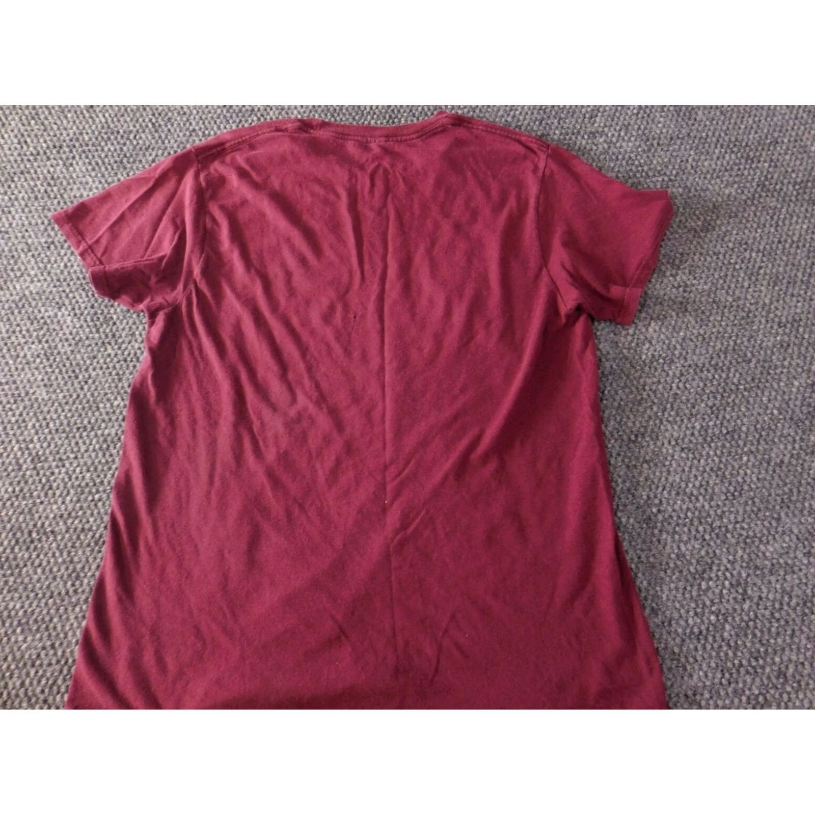 Vintage Spoiler Alert Shirt Mens M Burgundy Graphic City Skyline Shirt Size US M / EU 48-50 / 2 - 7 Thumbnail