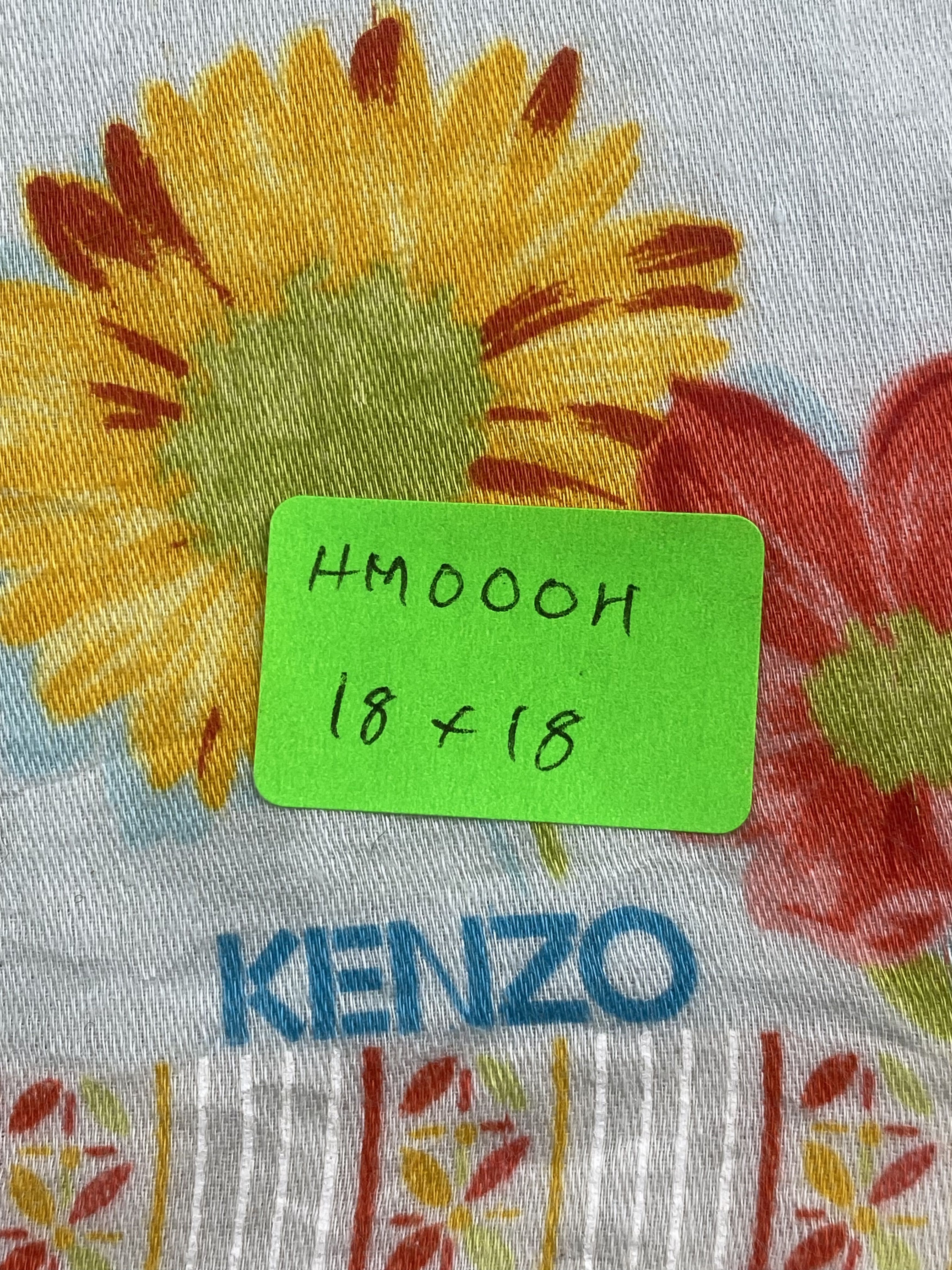 Kenzo Vintage Kenzo Handkerchief Pocket Square Bandana HM0004 Size ONE SIZE - 7 Thumbnail