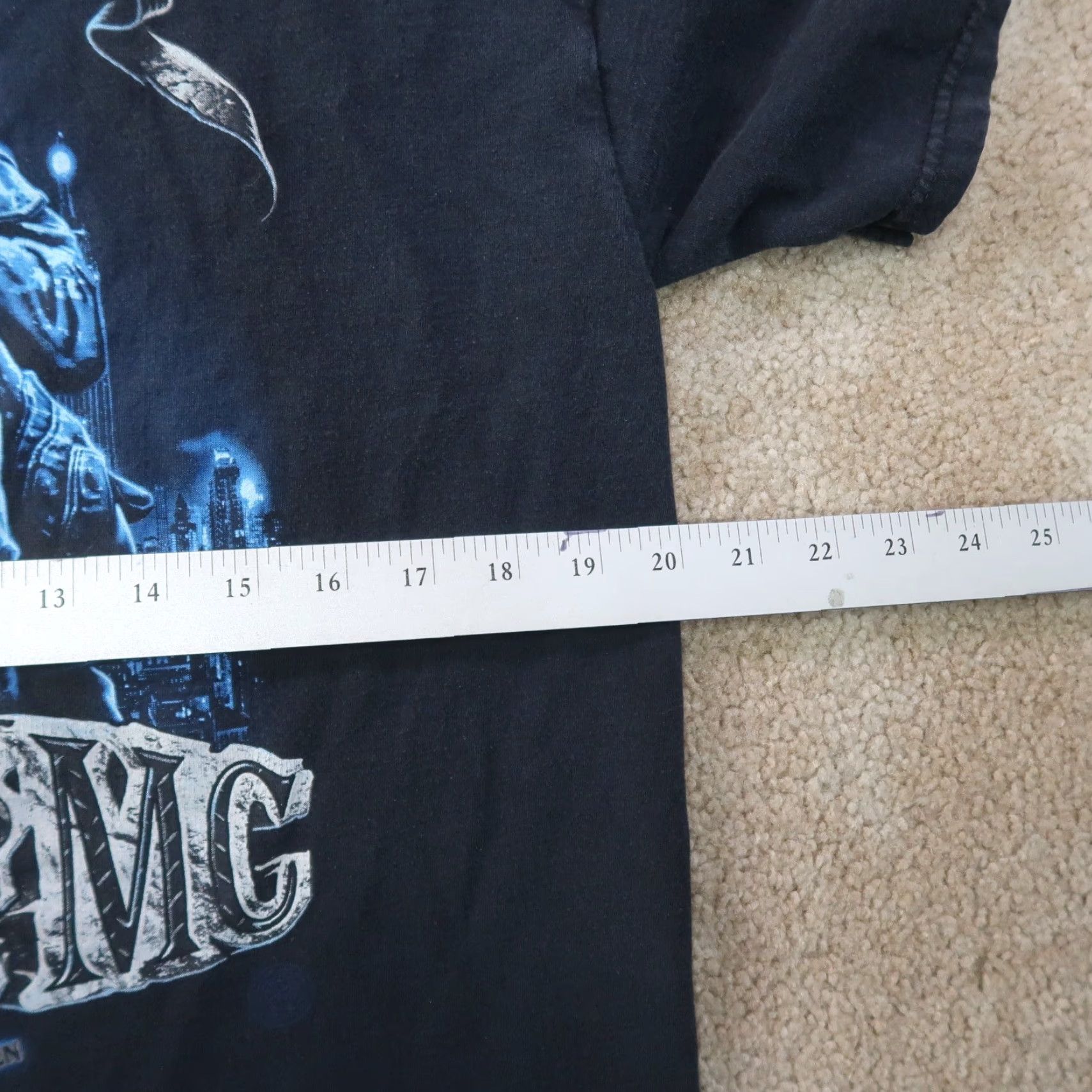 Fruit Of The Loom USMC Short Sleeve T Shirt Men’s Large Black Graphic Print Crew Neck Cotton Blend - Fruit of the Loom, Men’s Shirt Size US L / EU 52-54 / 3 - 6 Thumbnail