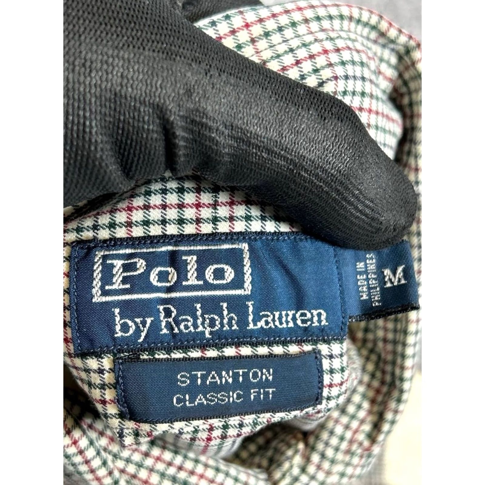 Polo Ralph Lauren VINTAGE Polo Ralph Lauren Shirt Mens Medium Stanton Green Red Cotton Button Up Size US M / EU 48-50 / 2 - 3 Thumbnail