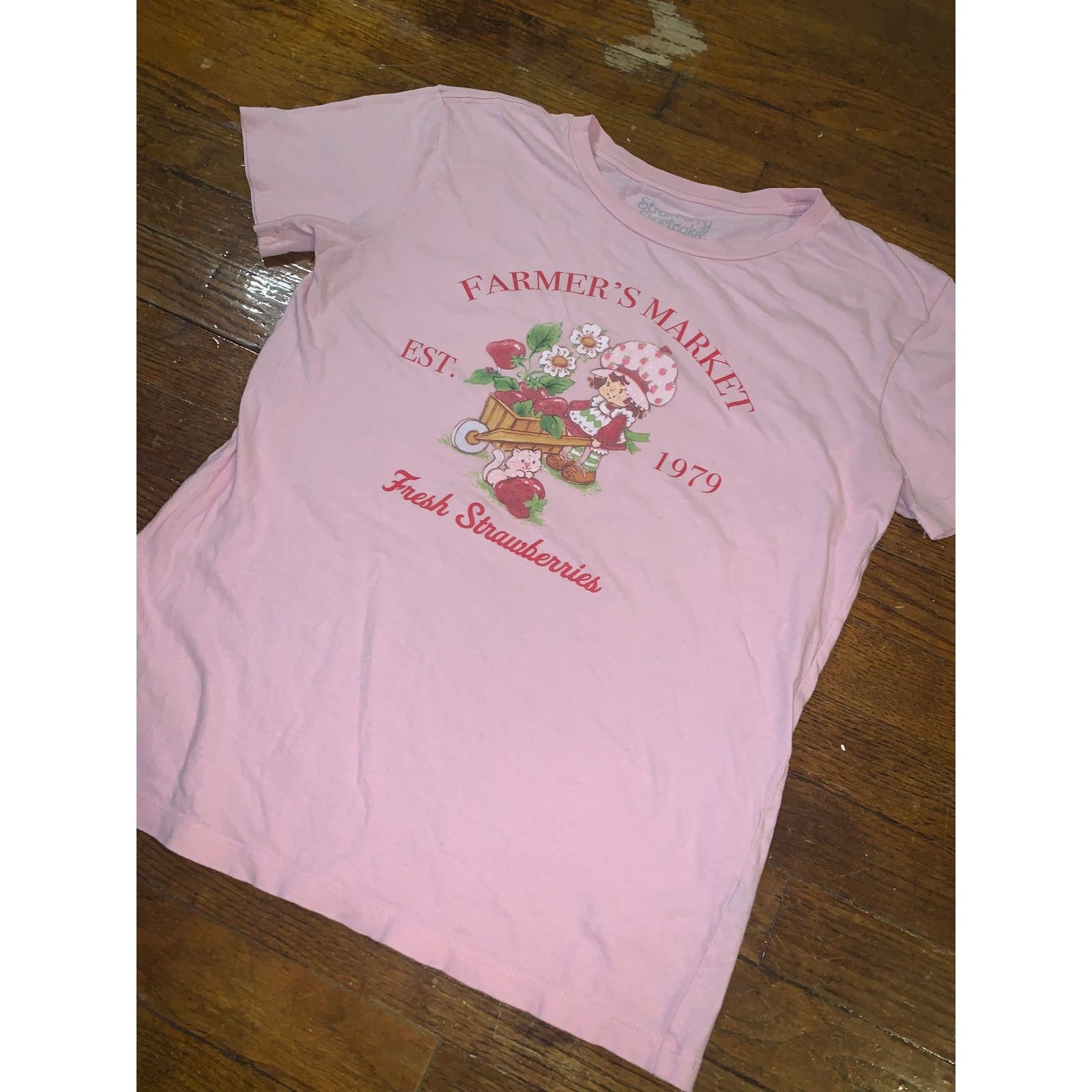Other Strawberry Shortcake Baby Tee Pink Farmer Market Medium Size M / US 6-8 / IT 42-44 - 8 Thumbnail