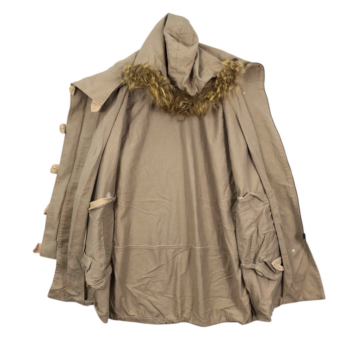 Japanese Brand × Tsumori Chisato Japanese Brand TSUMORI CHISATO Issey Miyake Fur Parka Jacket Size L / US 10 / IT 46 - 3 Thumbnail