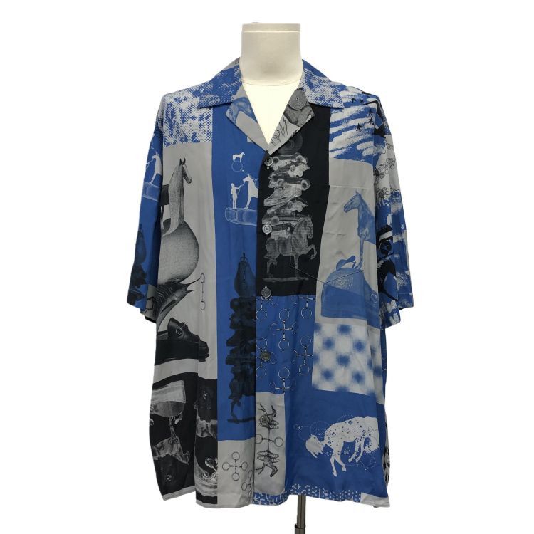 Gucci Gucci Printed Horse Motif Button Up Shirt Size M Size US M / EU 48-50 / 2 - 1 Thumbnail
