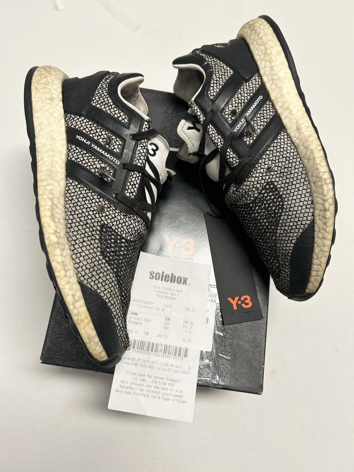 Y-3 2017 Pureboost Spiked Size US 8.5 / EU 41-42 - 4 Thumbnail