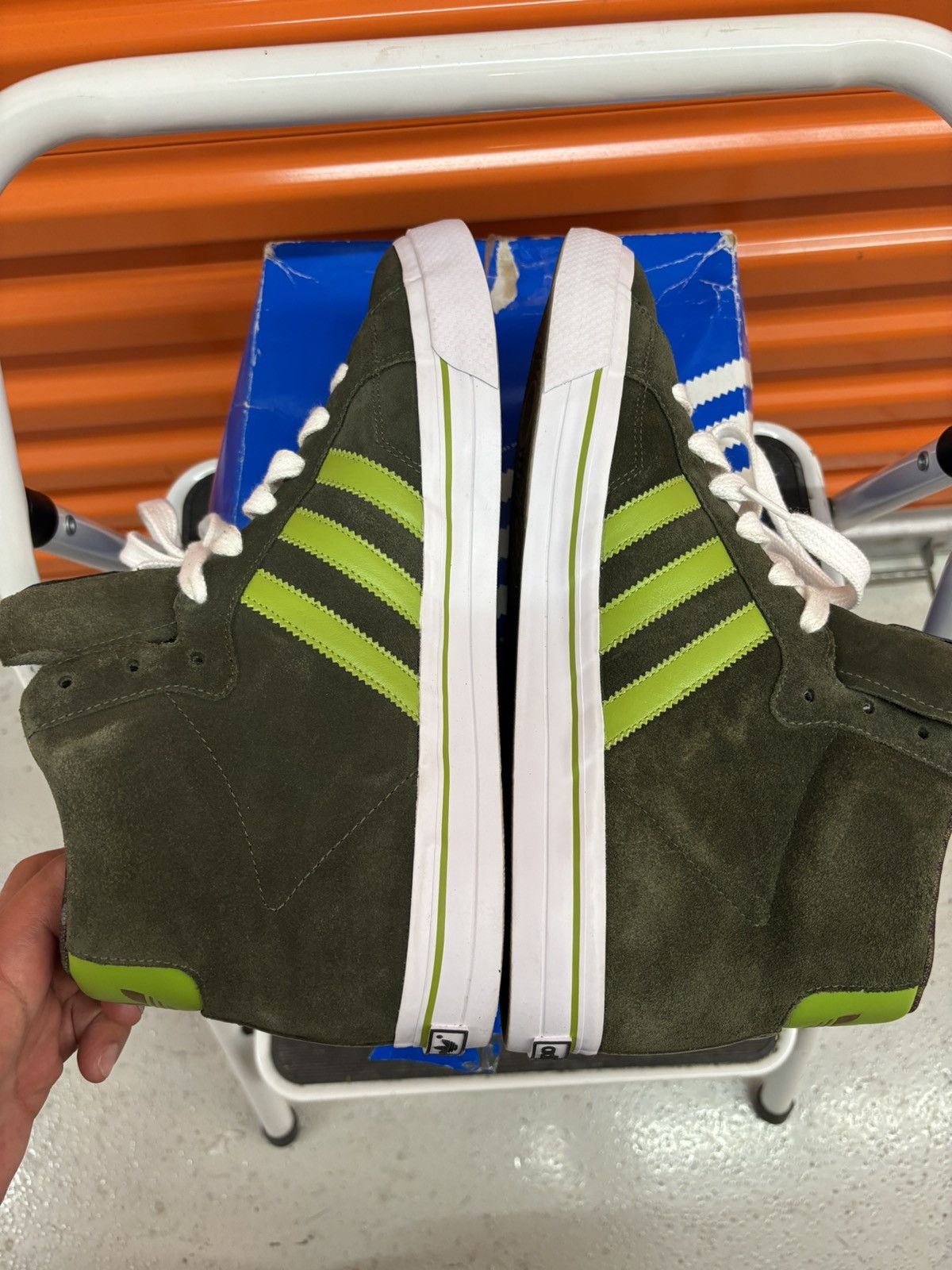 Adidas × Vintage ***FINAL DROP***RARE 2006 ADIDAS VULCANIZED HIGH SUEDE 12 Size US 12 / EU 45 - 14 Thumbnail