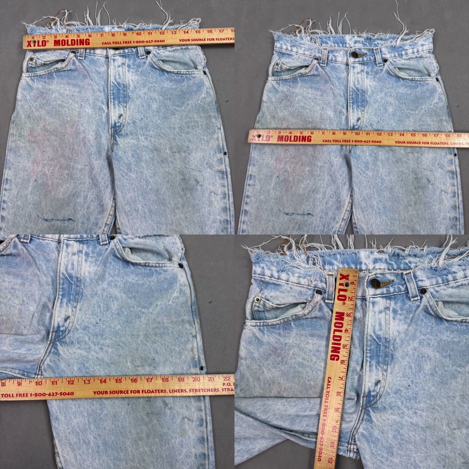Levi's VINTAGE Levi's Jeans Mens 30x30 Blue 80s Orange Tab Made USA Levi's 550 90s 80s Jeans Mens Blue - Relaxed 5-Pocket Denim Shirt? Size US 31 - 9 Thumbnail