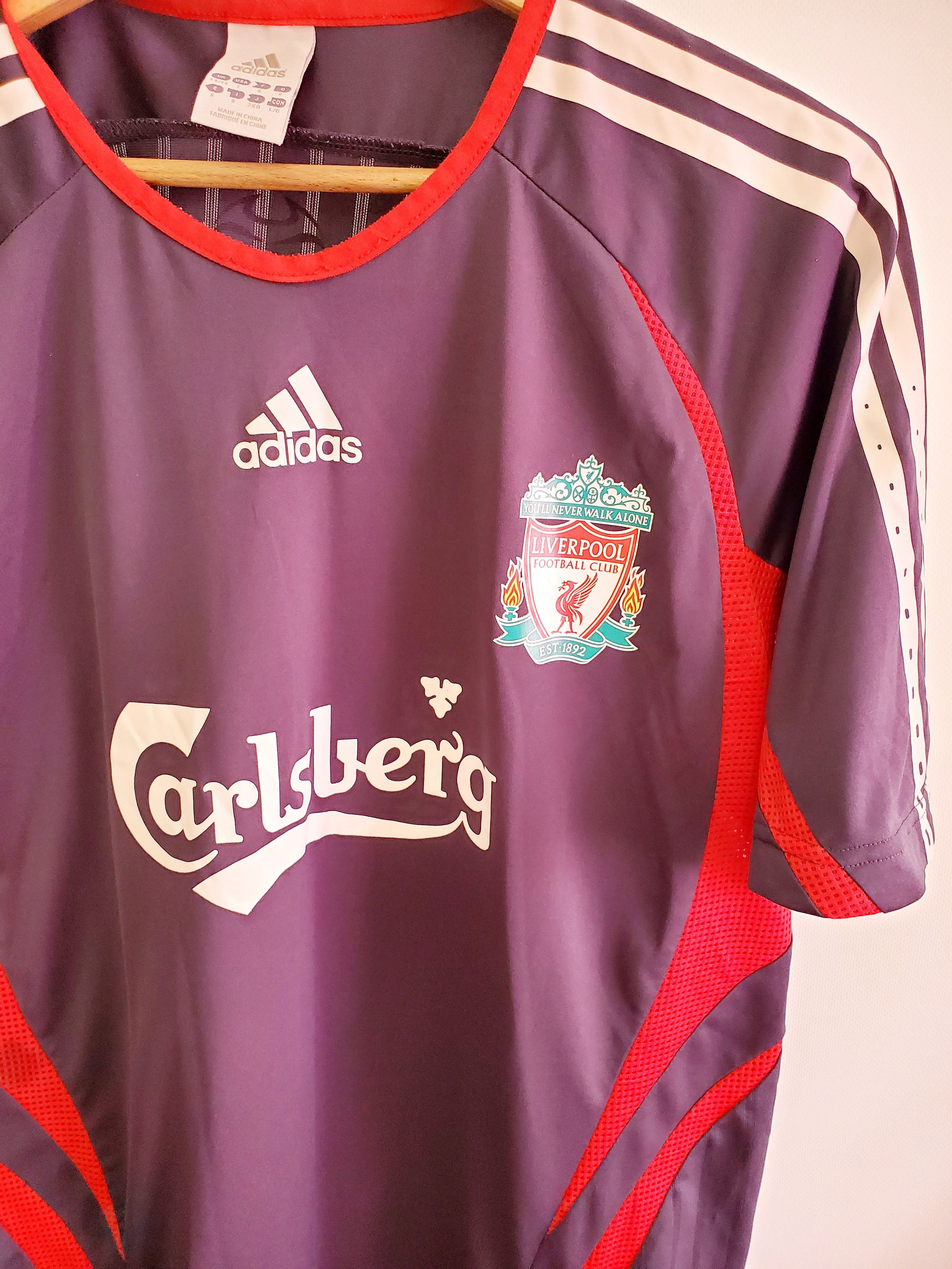 Adidas LIVERPOOL adidas 2006 2007 FOOTBALL SOCCER JERSEY size L Size US L / EU 52-54 / 3 - 2 Thumbnail