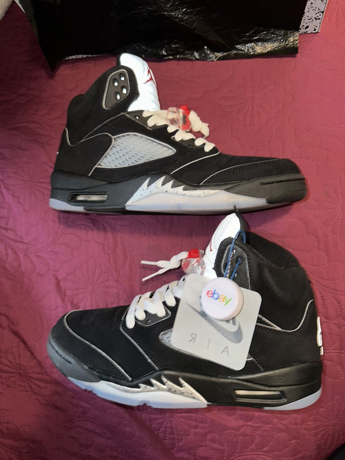 Jordan Brand Jordan 5 Black Metallic Size US 8 / EU 41 - 11 Thumbnail
