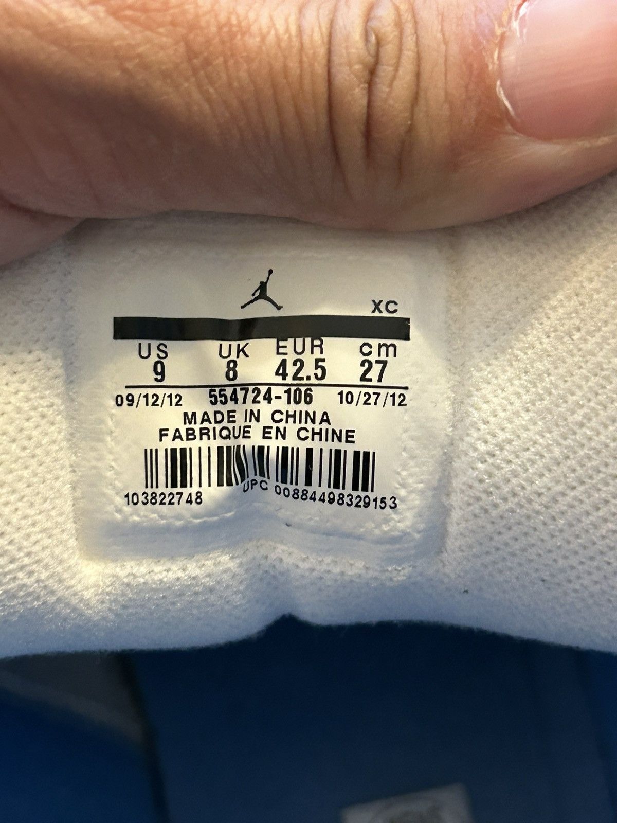 Jordan Brand 2013 Jordan 1 unc Size US 9 / EU 42 - 6 Thumbnail